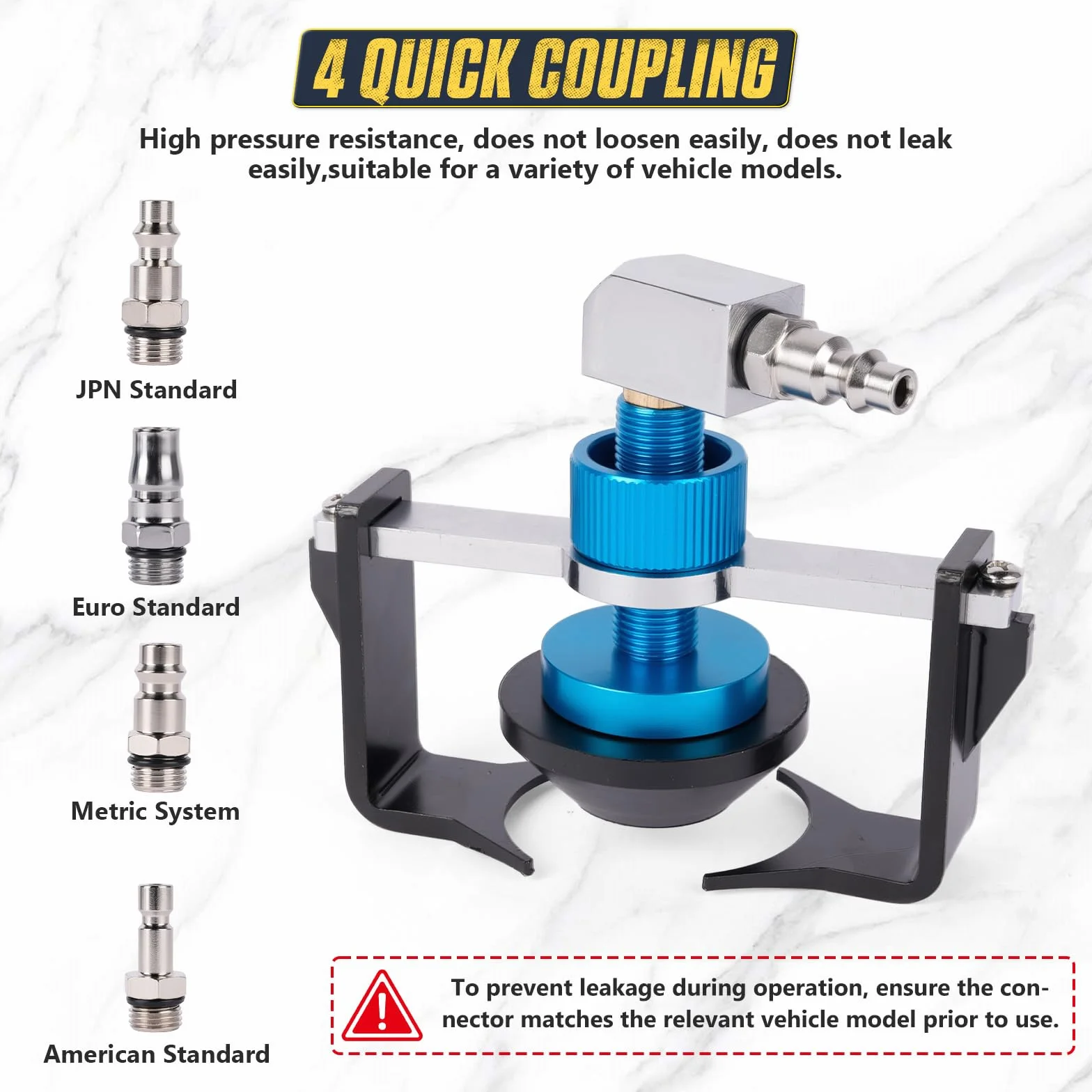 Adaptador Universal para depósito de líquido de Frenos 22-58 mm, 4 acoplamientos rápidos EU/US//Métrico/Japón para Buick, Cadillac, Chevrolet, Mazda, Honda, Toyota etc, Anillo de Sellado antifugas