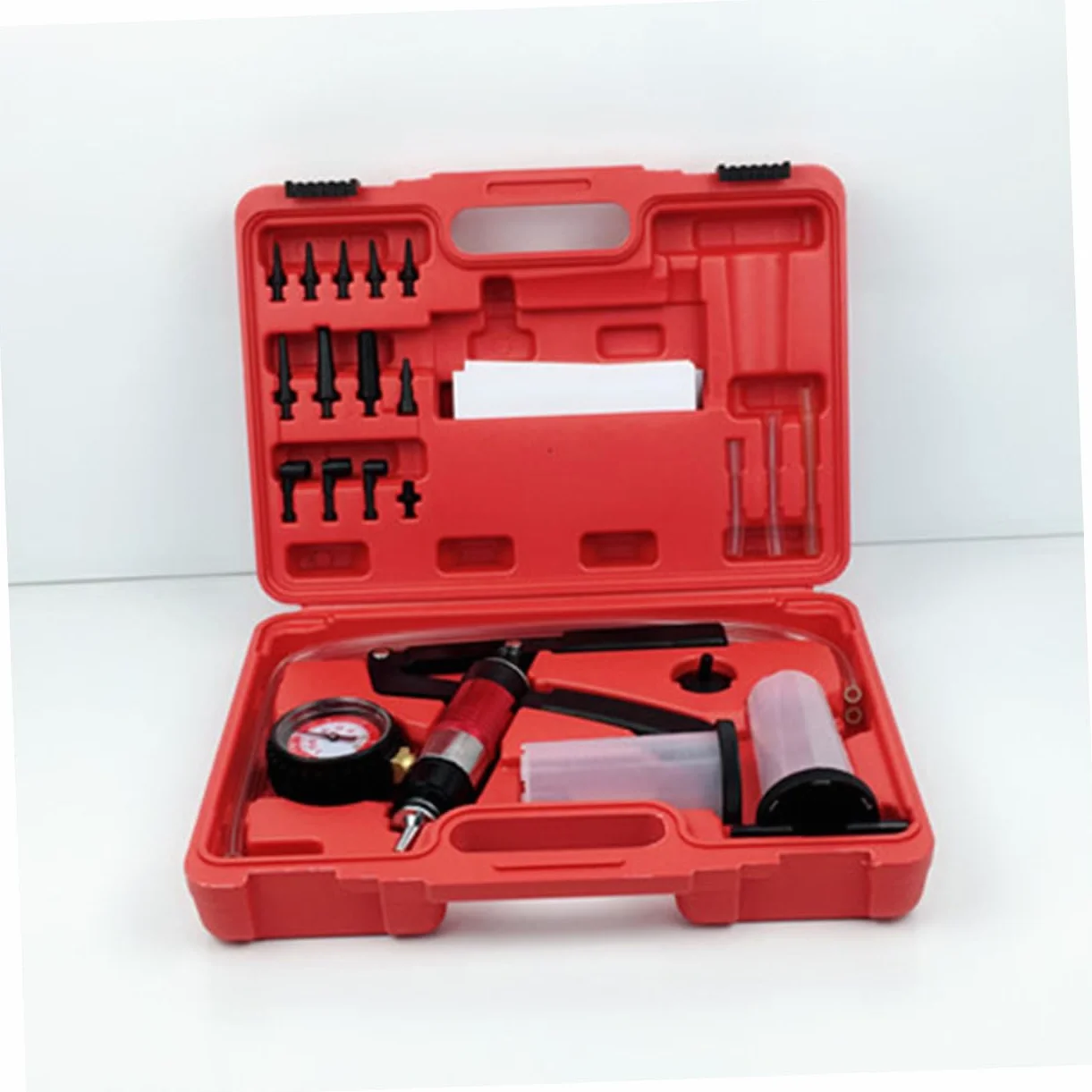 Zerodeko Bomba De Vacío Manual para Purga De Frenos Cuerpo De Bomba De Vacío Herramienta De Protección contra Vapor Kit De Purga De Frenos para Automotriz