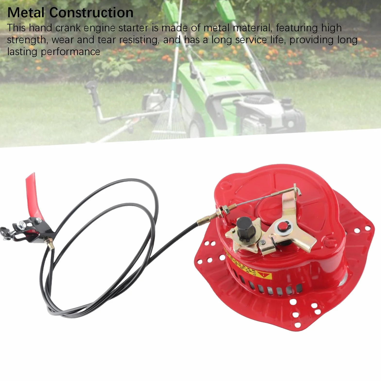 Reemplazo de Arranque de Manivela Manual para Conjunto de Motor 170F 173F 178F 186F 188F 192F 195F Refrigerado por Aire Vertical con Material Metálico Resistencia Al Desgaste