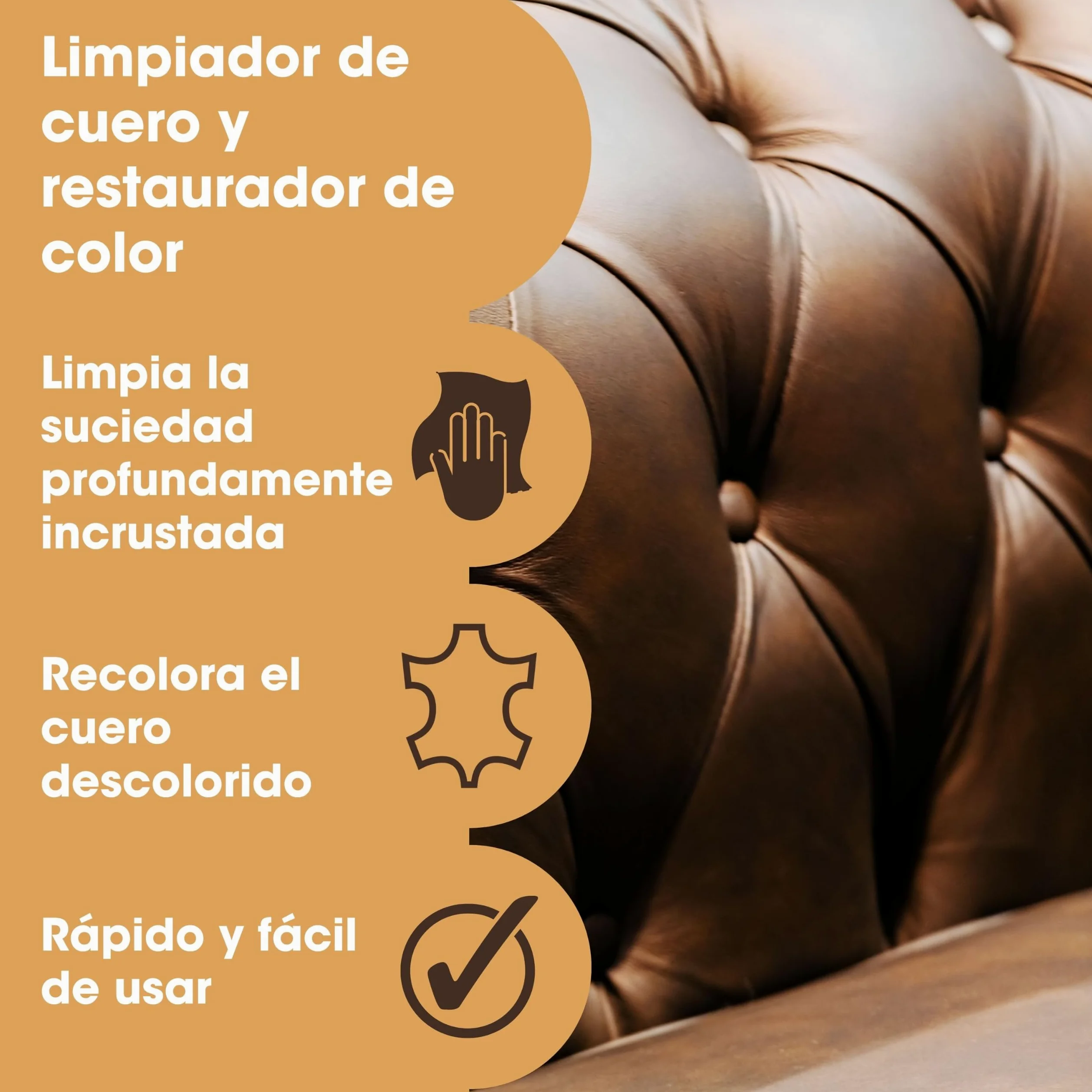 Furniture Clinic Easy - Kit de restauración de cuero (gris claro) | Incluye bálsamo para recolorear, ultra limpio, esponja y paño para muebles, asientos de coche, zapatos y bolsas