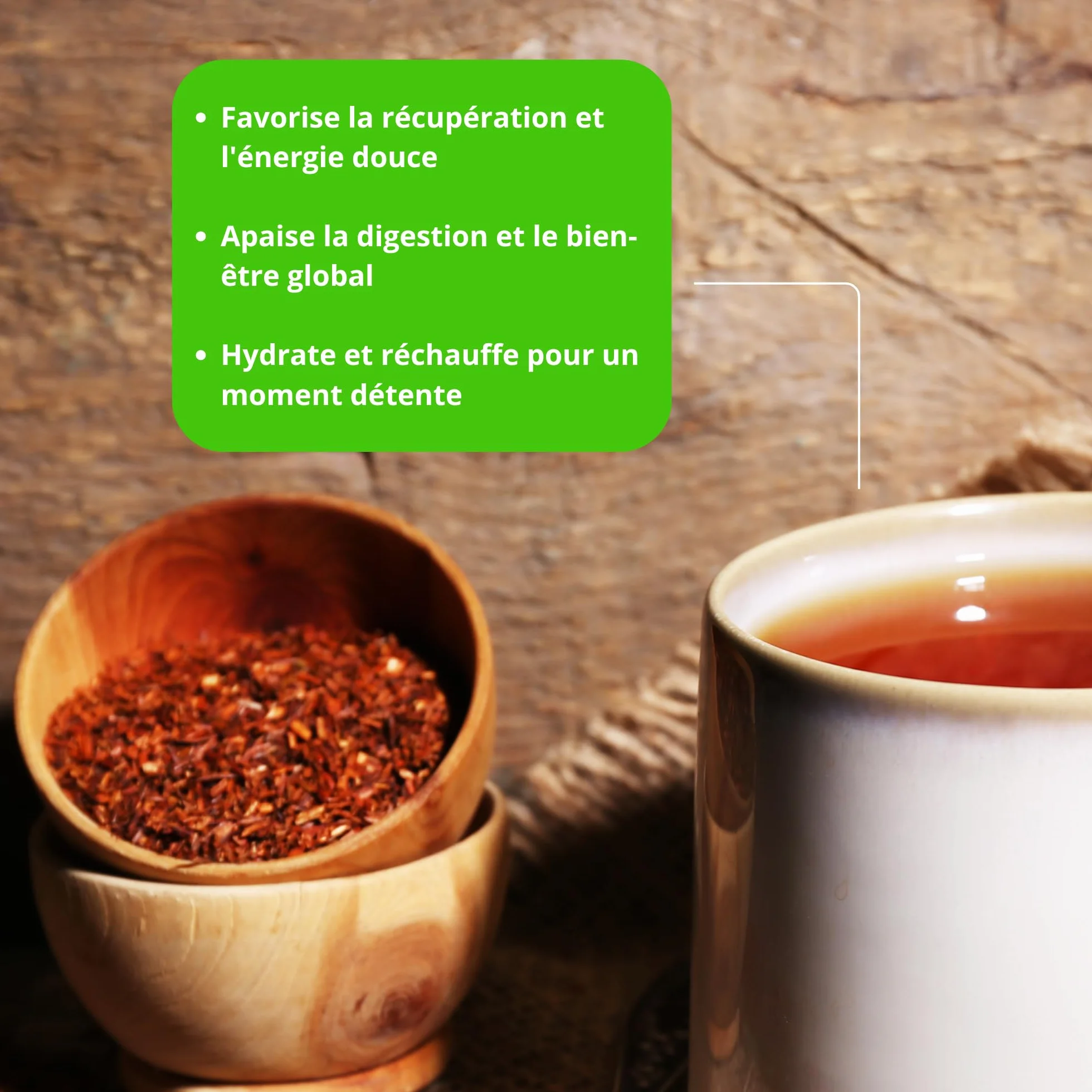Rooibos Bio Bayas silvestres Frutas rojas Té a granel 100 g 40 tazas Agricultura orgánica Mes-tés