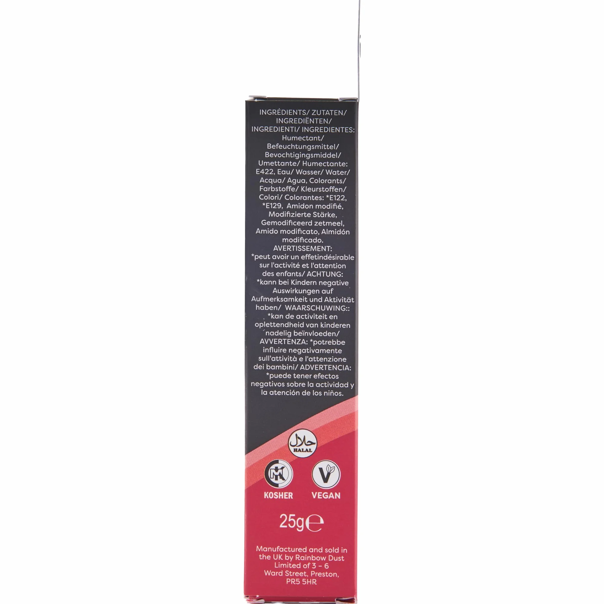Rainbow Dust ProGel Colorante Alimentario Profesional Fresa 25g