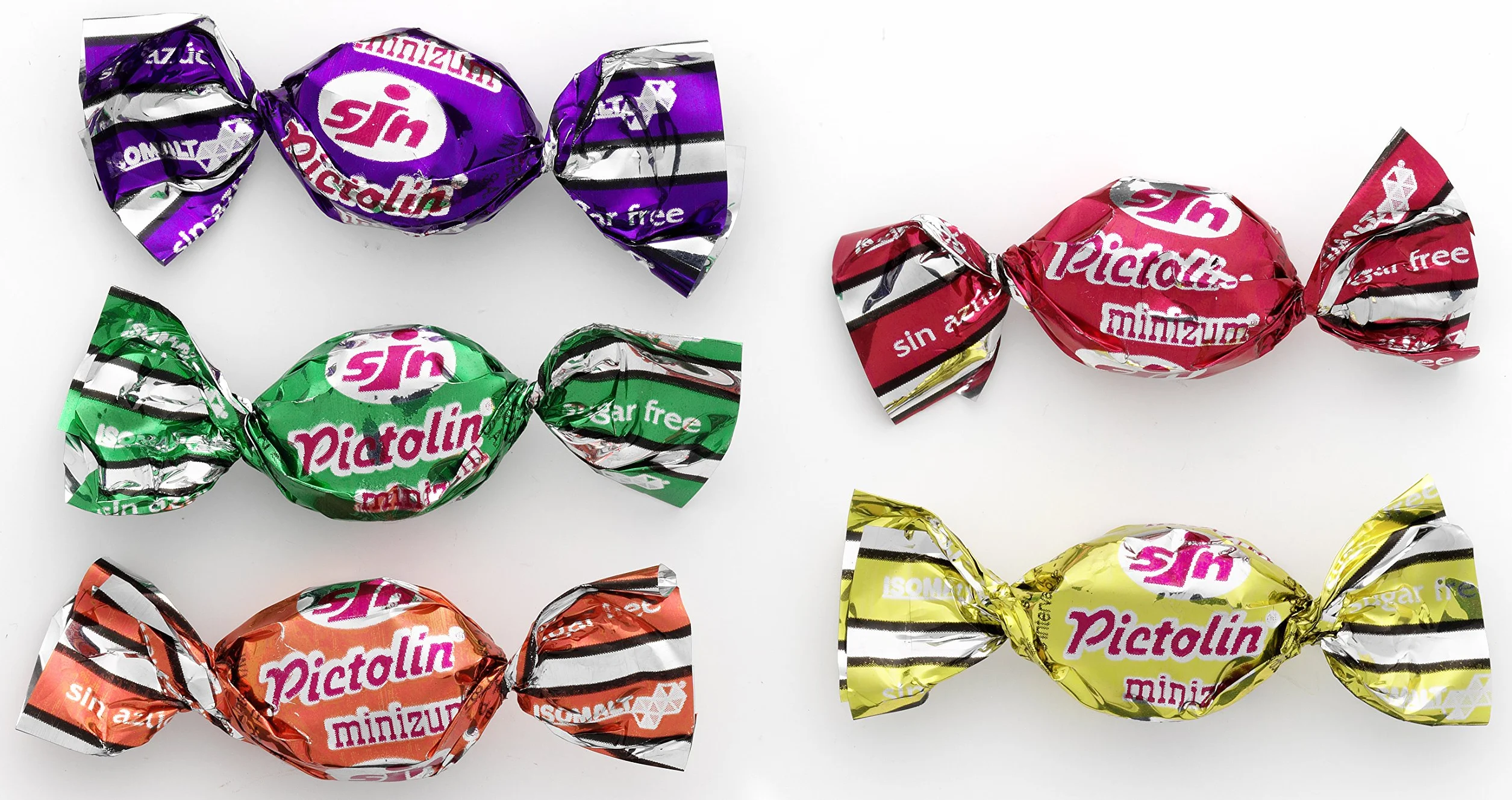 Pictolin Minizum Caramelos sin azúcar sabor frutas con edulcorantes 1 kg