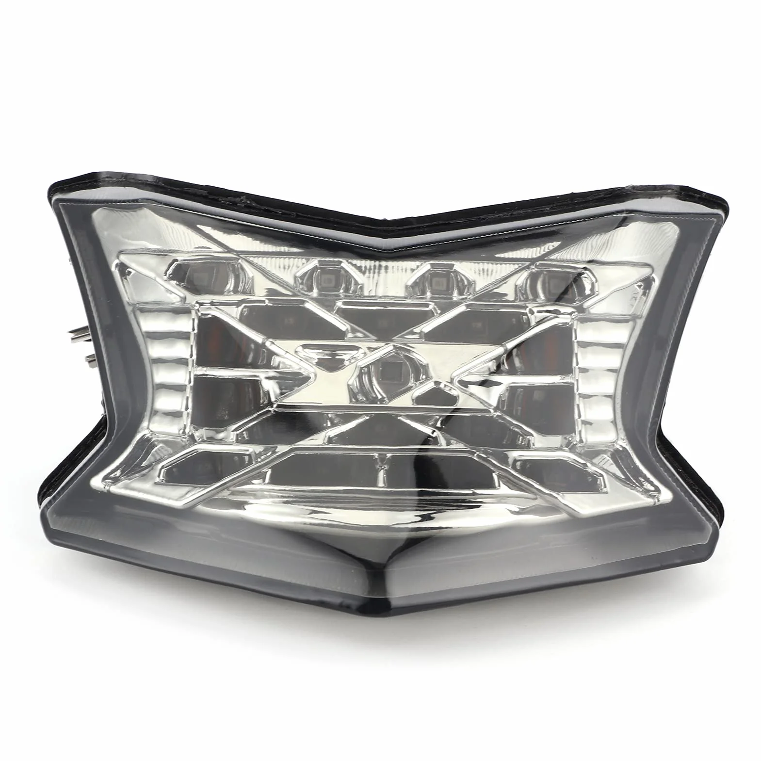 Montaje de luz trasera LED para motocicleta, lente transparente compatible con Kawasaki Z900/Z650/Ninja 650 2017 2018 2019