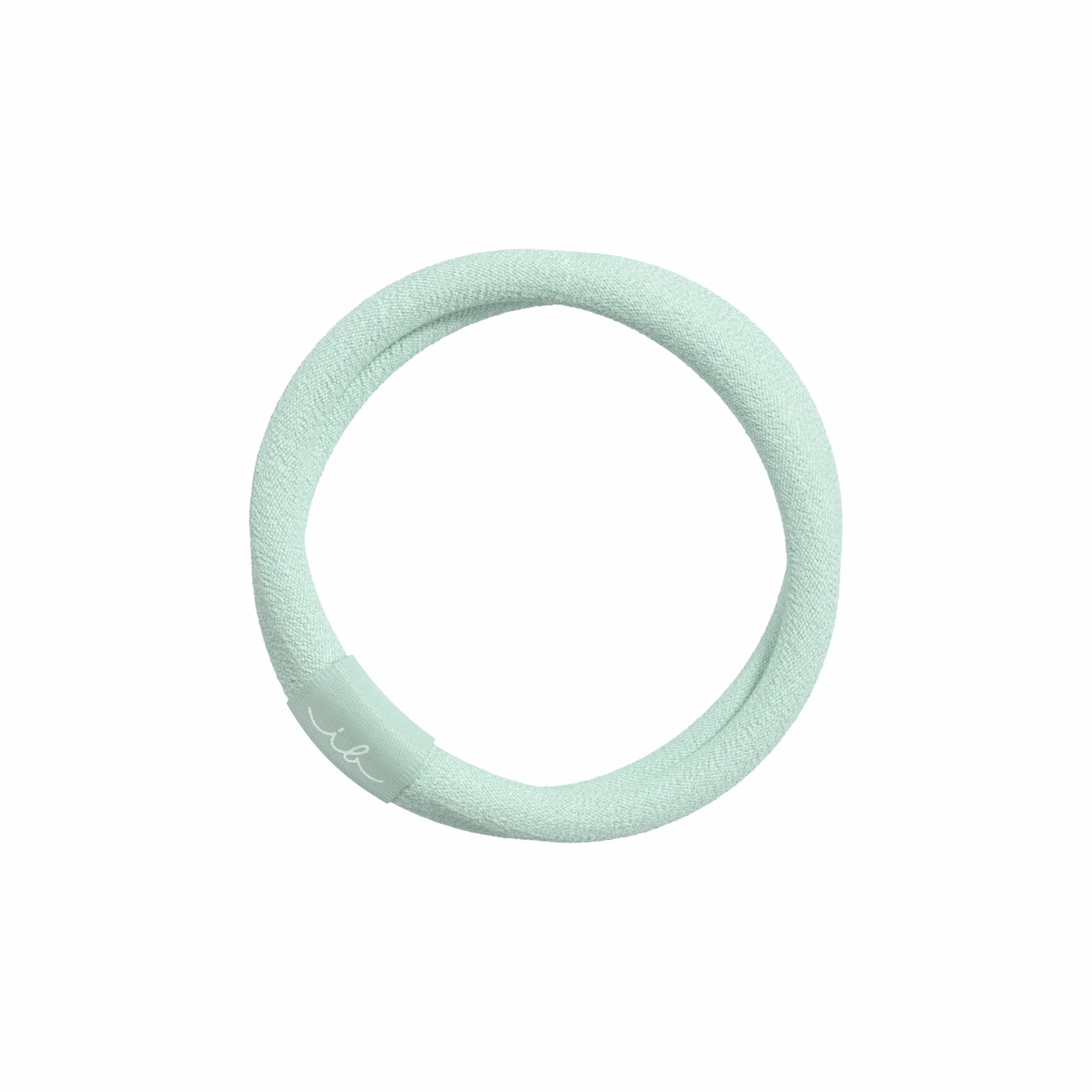 invisibobble BEAUTIES Bebé Azul (4 piezas) – Ligas trenzadas azul y verde – Espirales para cola o pulsera – Sujeción suave cabello fino