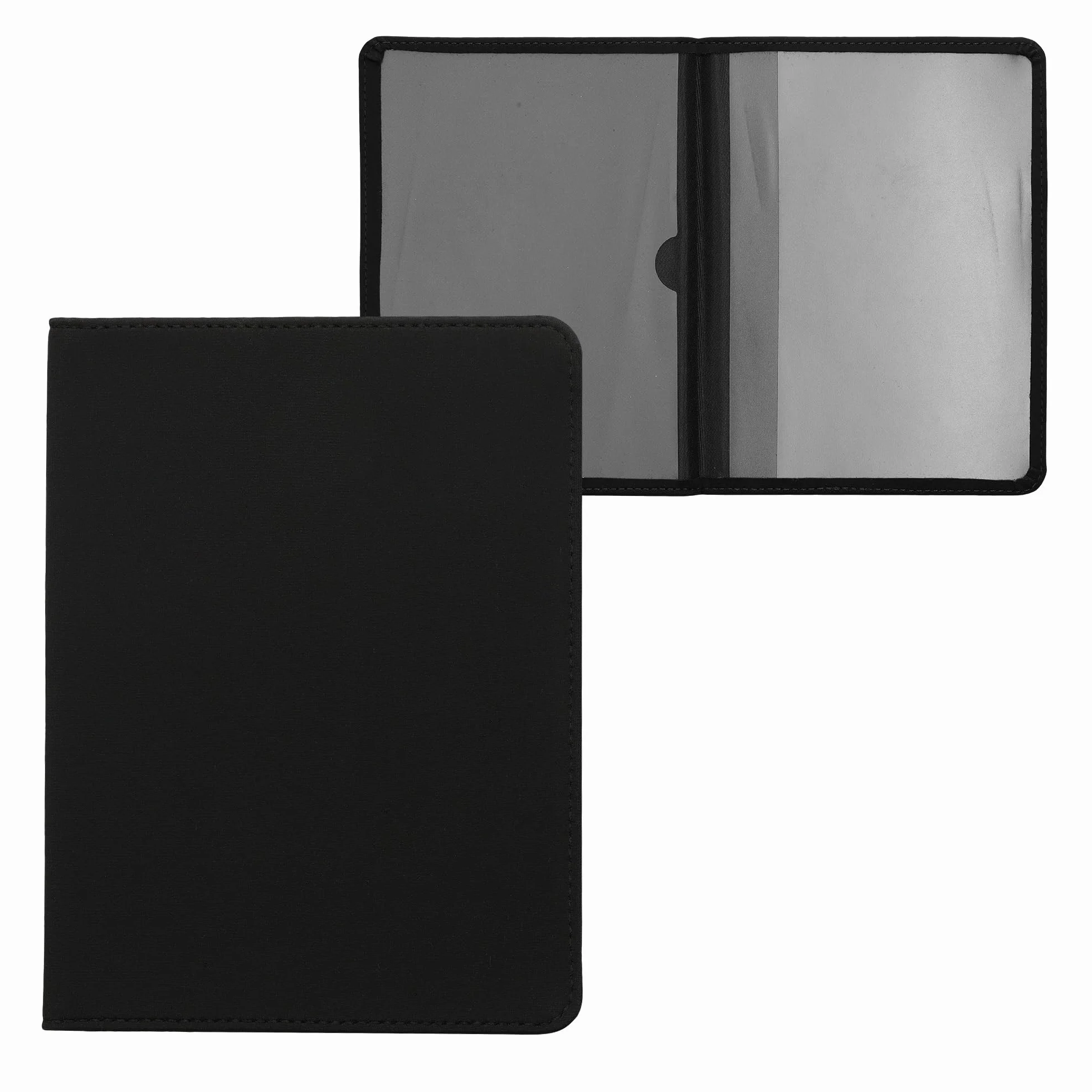 kwmobile Funda para permiso de circulación italiano - Estuche de neopreno para carné de conducir Italia 105 x 148 mm negro