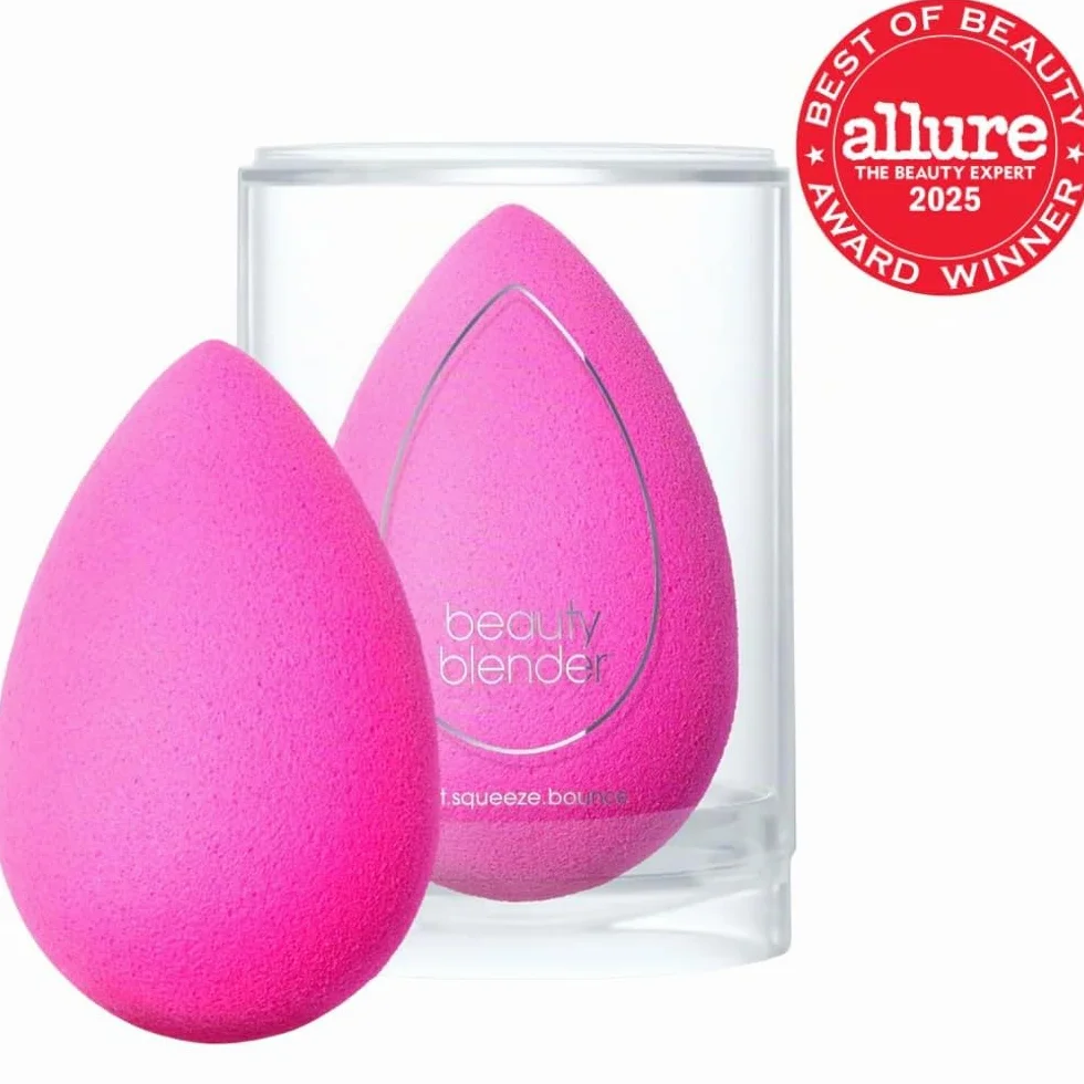Beautyblender® Original Rosa Esponja de Maquillaje Mezcla Bases Polvos Cremas Reutilizable Lavable
