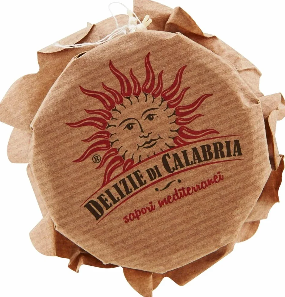 Salsa Picante de Chile Italiana Hecho con Peperoncino de Calabria Delizie di Calabria 180g