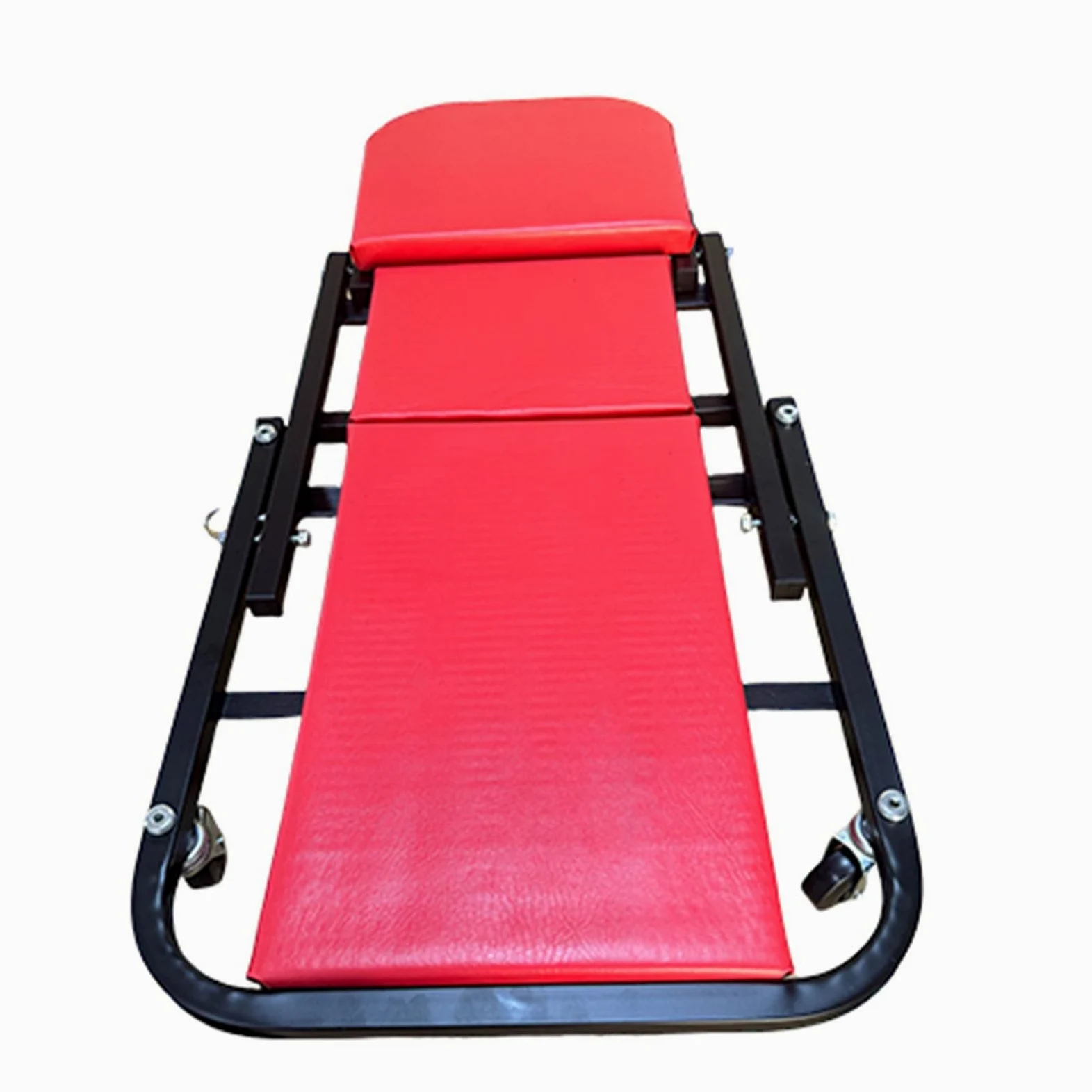 Genérico Camilla Mecánica Plegable 2 En 1 De 40" con Asiento En Z Y Ruedas Giratorias, Capacidad Máxima De 250 Kg For Taller Mecánico.