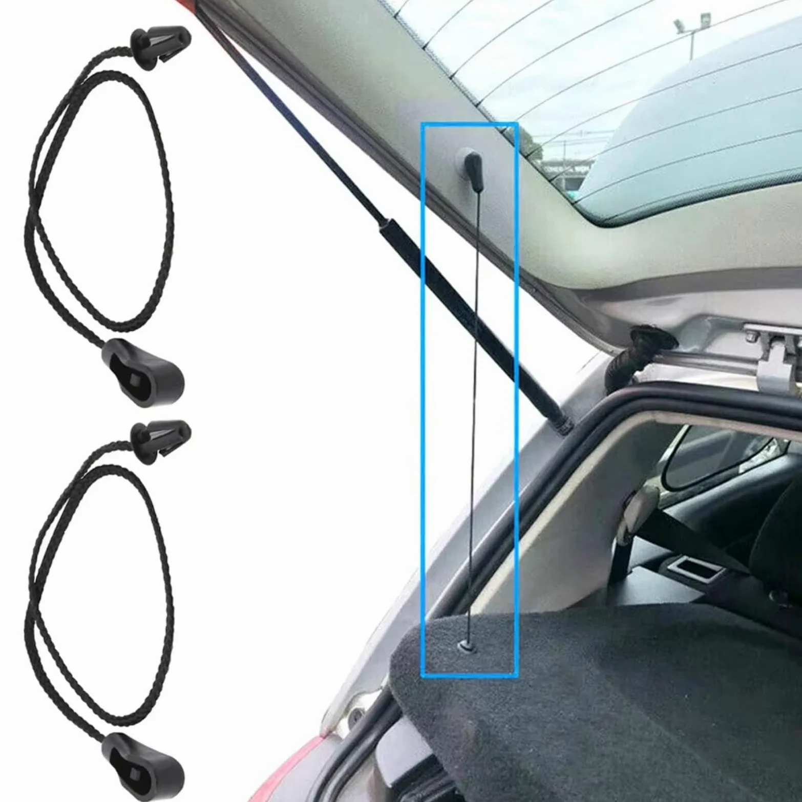 Maletero Trasero Compatible Con Ford Para Focus 2004 2005 2006 2007 2008 2009 2010 2011 Correa Sujeción Bandeja Trasera Maletero OEM: 4M51A46538AB