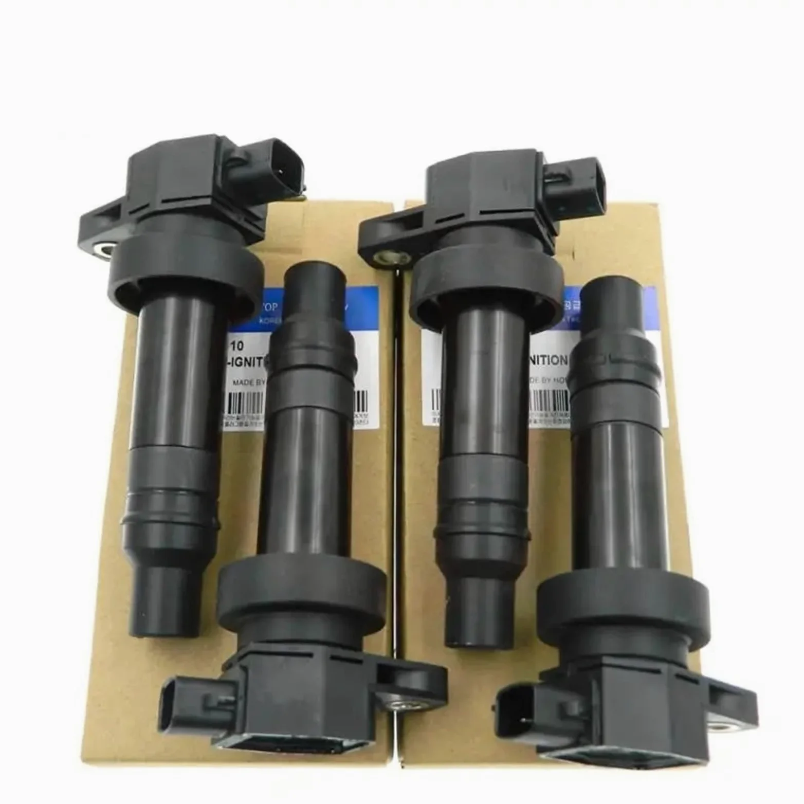 Kit de bobina de encendido bujía Juego de 4 bobinas de encendido 27301-2B010 273012B010 para Hyundai Accent Elantra GT I30 Kia