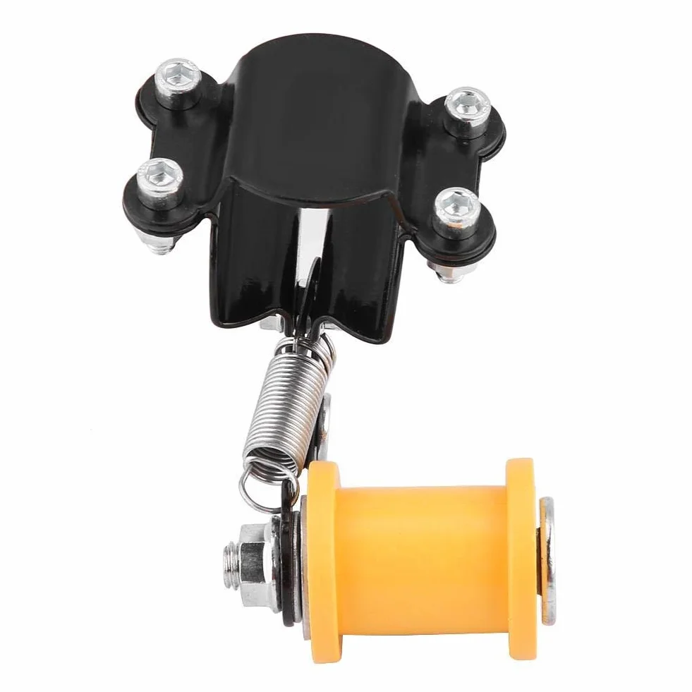 Tensor de cadena - Ajustable de ajuste Tensor de cadena Perno en el rodillo Accesorios modificados for motocicleta Herramienta universal Negro