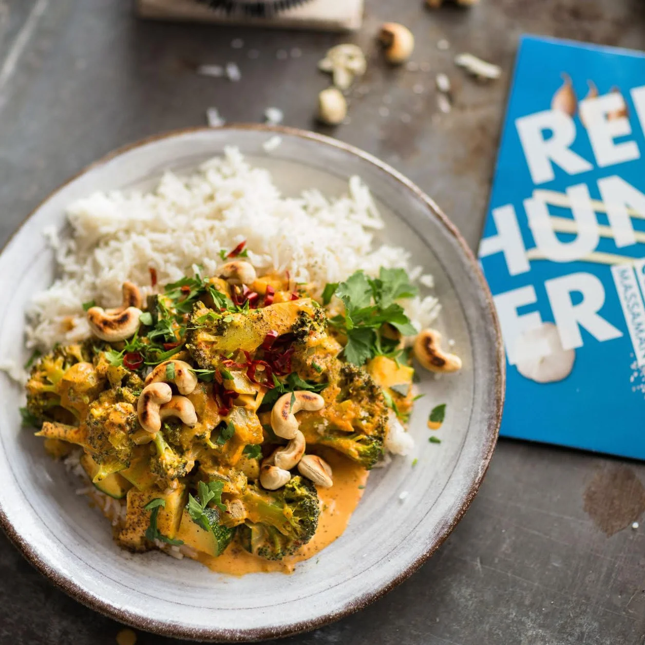 Reishunger Juego de Pastas de Curry Tailandés 5 x 50g - Pasta de Curry Roja Amarilla Verde Massaman Panang - Vegano