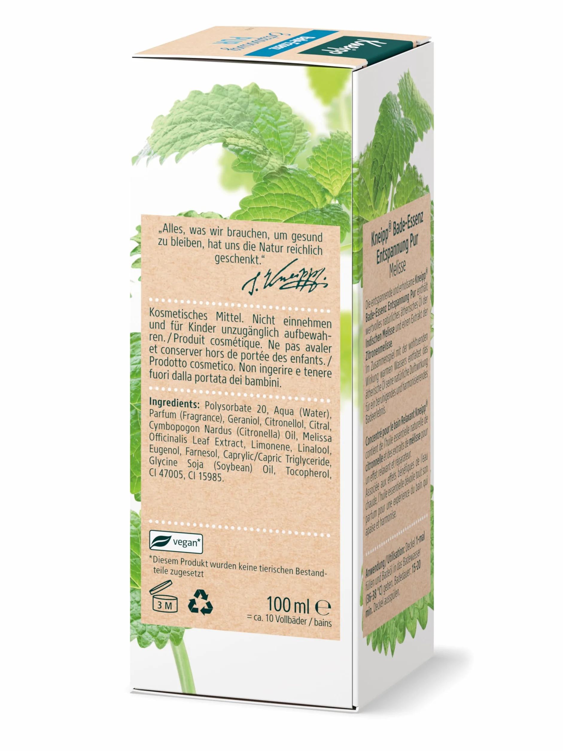 Kneipp Baño de salud relajación pura balm 100ml
