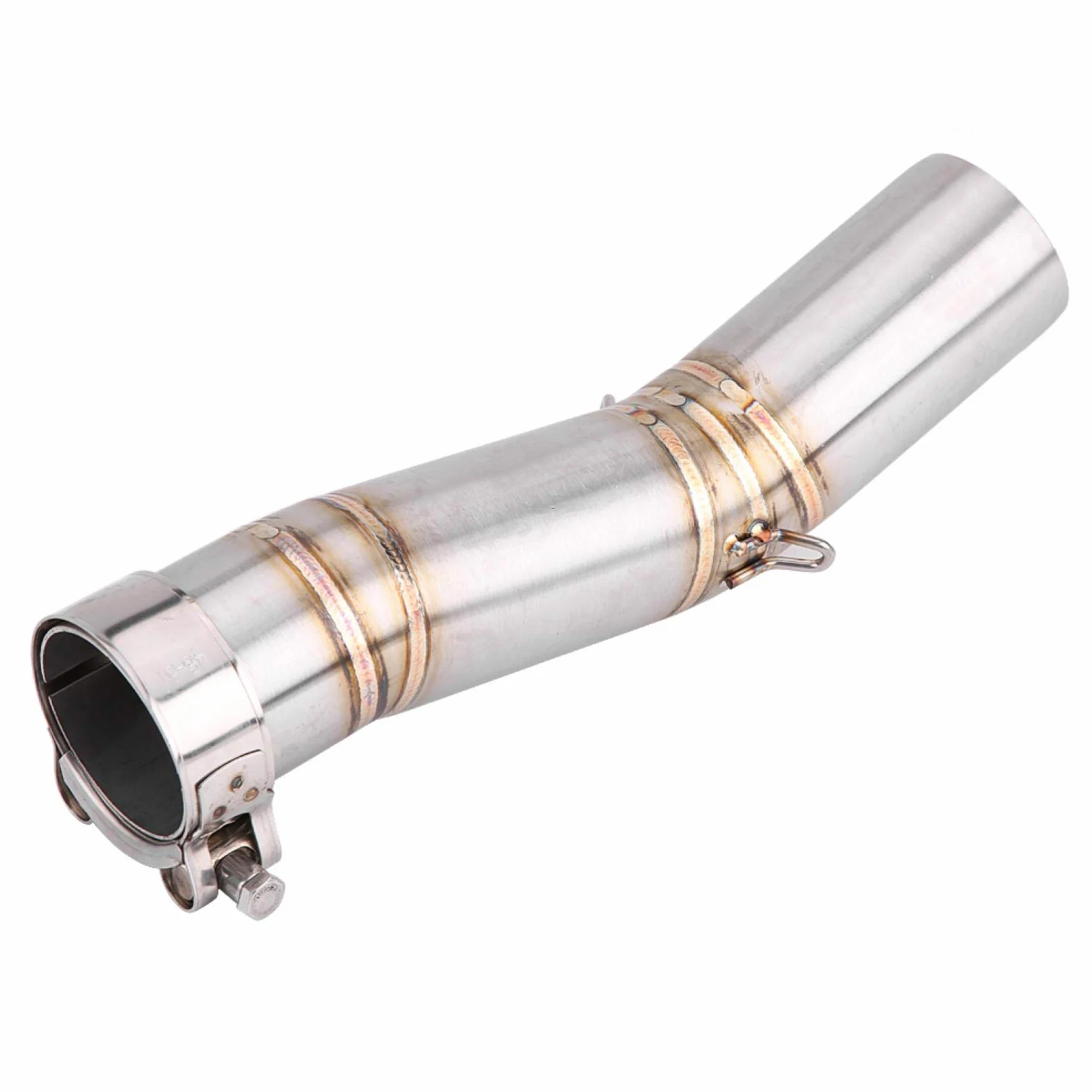 Supresor Catalizador Gsxr, Qiilu Pipe Tubo de escape Moto Sistema de escape completo Vent Middle Pipe Link Connect para GSX- R600/GSX-R750(K7)