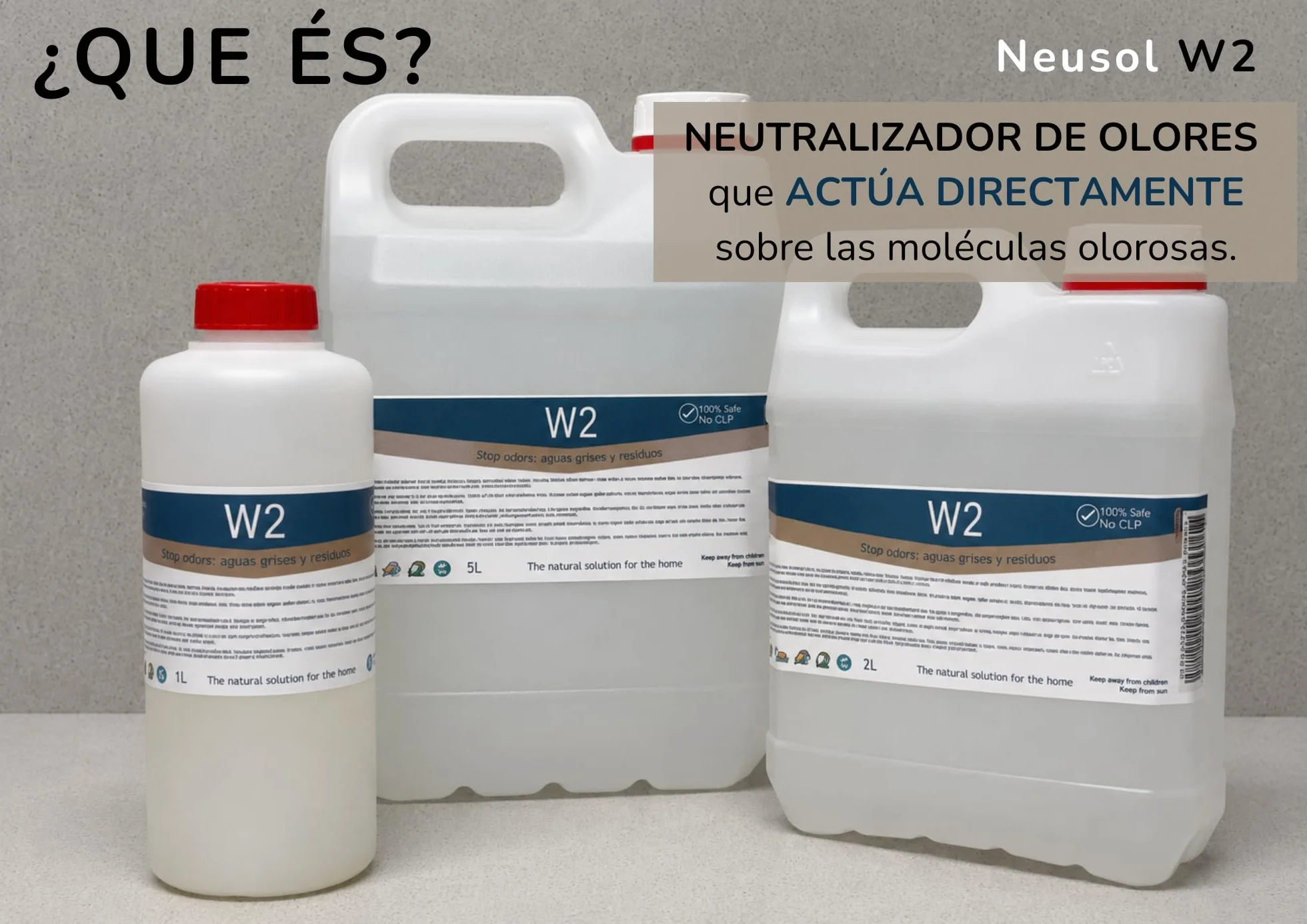 W2 1L Eliminador de olores Tuberías bajantes desagües canalizaciones Fosa séptica Depuradora Autocaravana Aguas negras y grises Antiolor Quita olor y molestias (Actual, 1000, Millilitros)