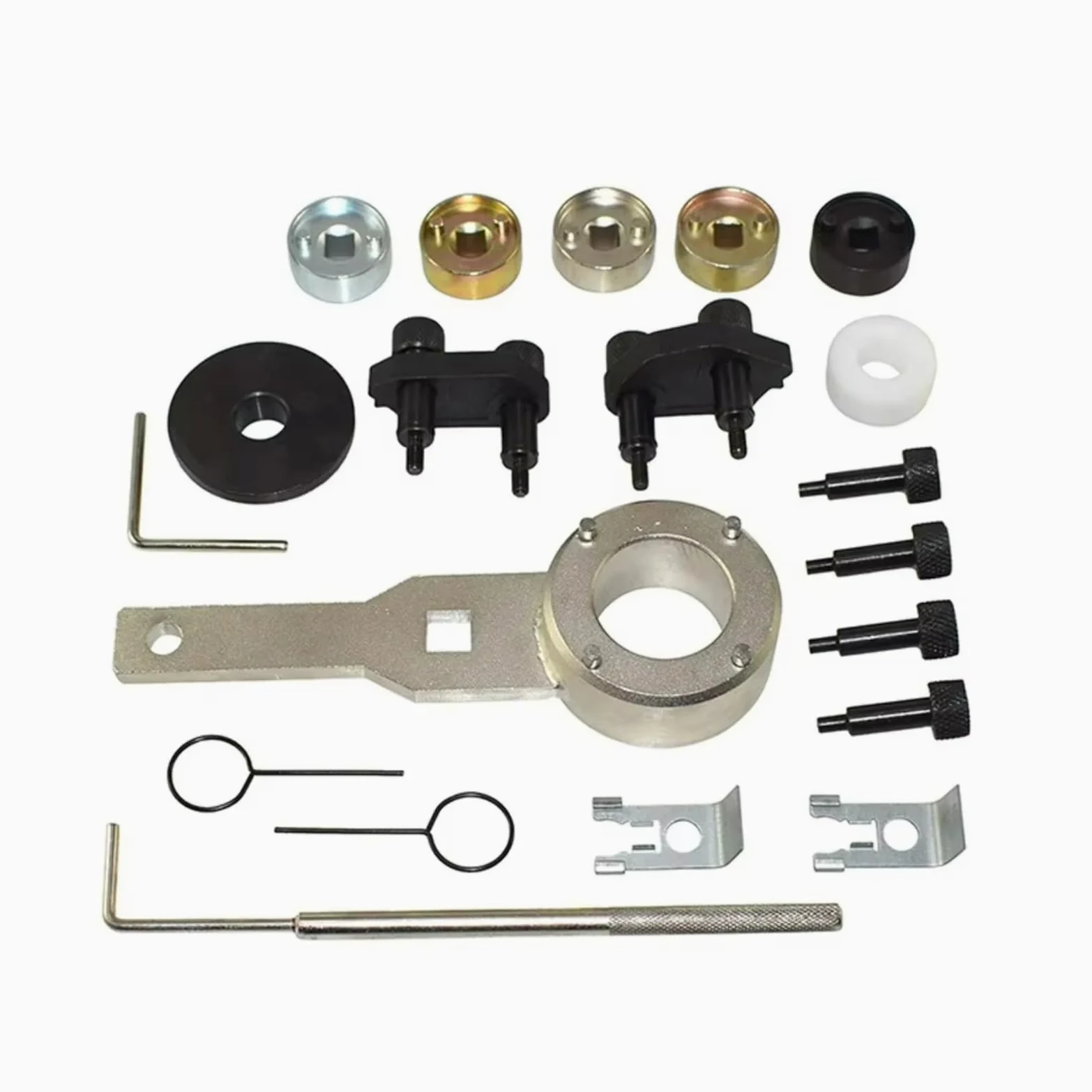 herramientas árbol levas Kit Compatible Con Vw Para CC 2.0T 2009-2018 Motor Automóvil Tensor Cadena Herramienta Bloqueo Polea Árbol Levas Ajuste Interior Automático OEM: T40266 T10352