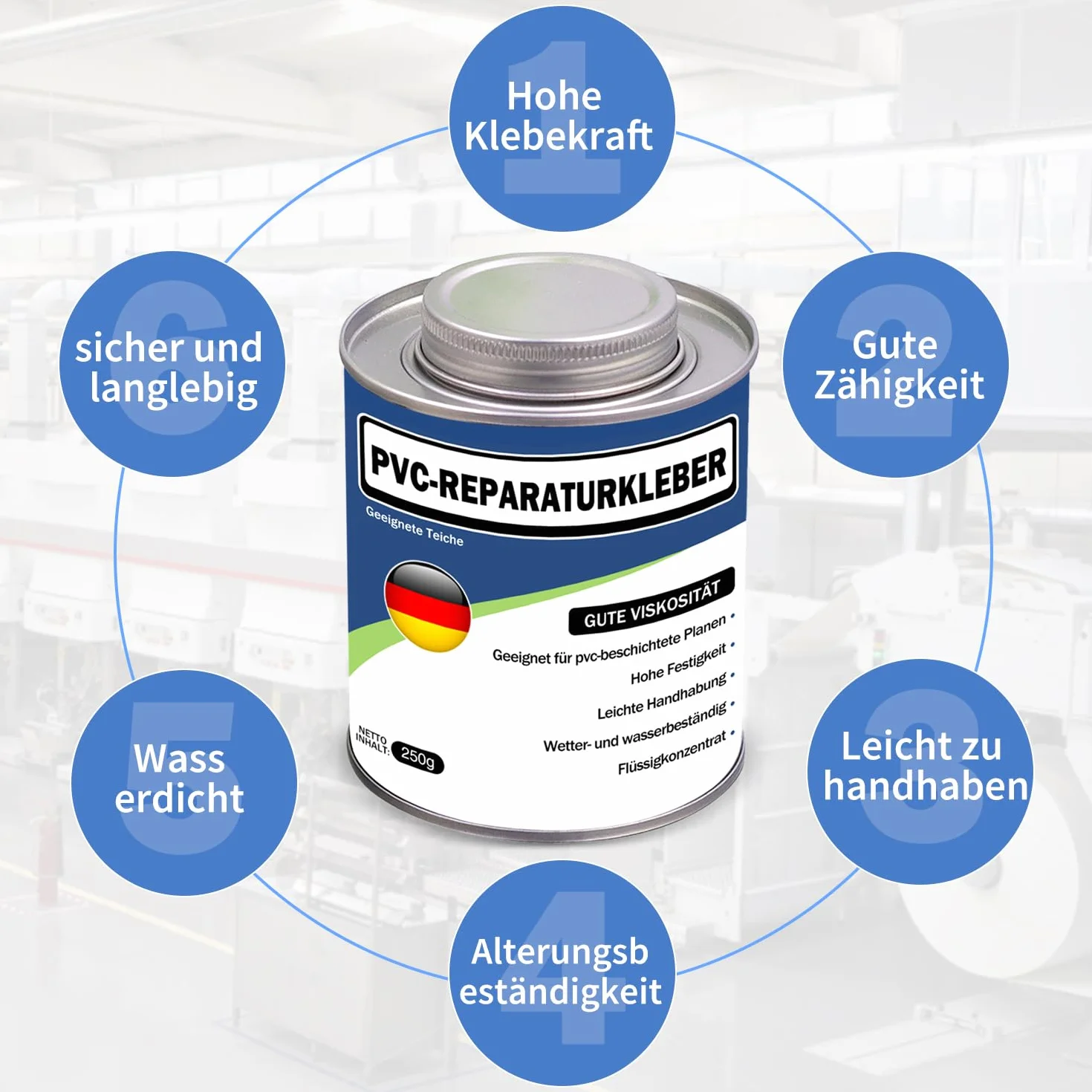 Adhesivo para lona de tela, para PVC blando, 235 ml, resistente al agua, transparente, pegamento para lonas de camiones, cubiertas de barcos, tiendas de campaña, ideal para exteriores