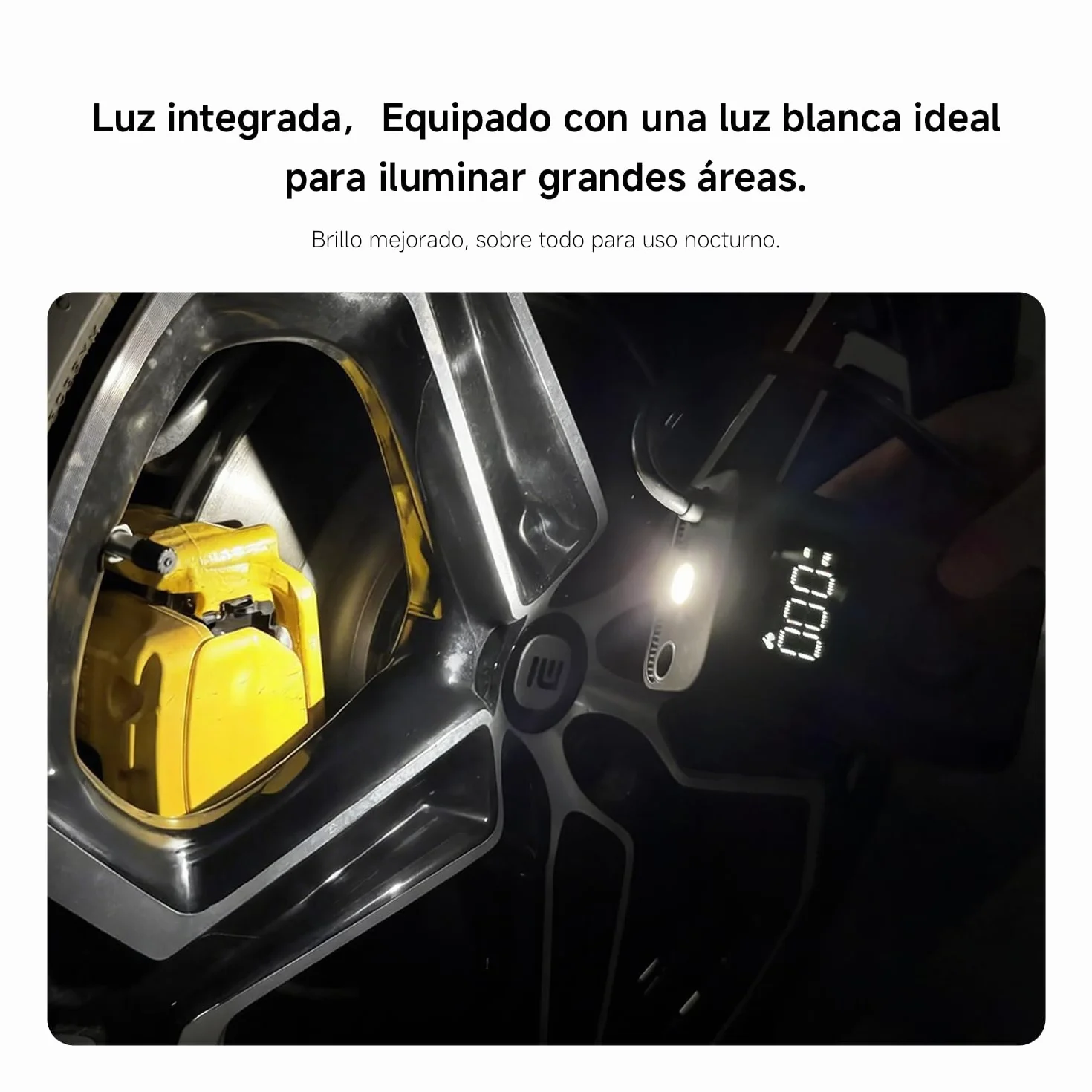 Xiaomi Portable Electric Air Compressor 2, compresor de aire portátil 0.2-10.3 bar 3-150 psi, batería 2000mAh, USB-C, LED, negro