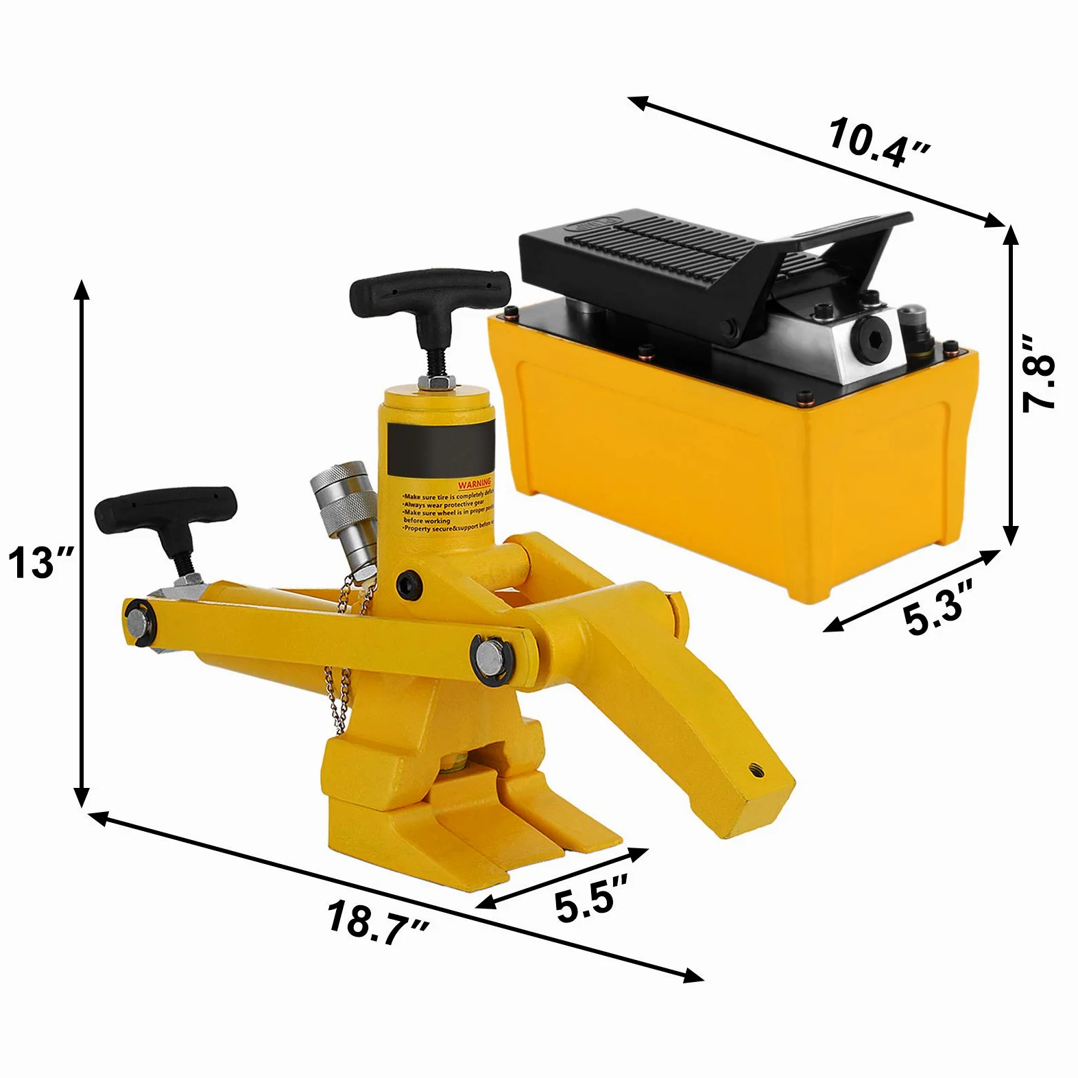 5 Destalonador hidráulico Destalonador de 10.000 79 Destalonador hidráulico for destalonar neumáticos comerciales y agrícolas.(Tire Bead Breaker)