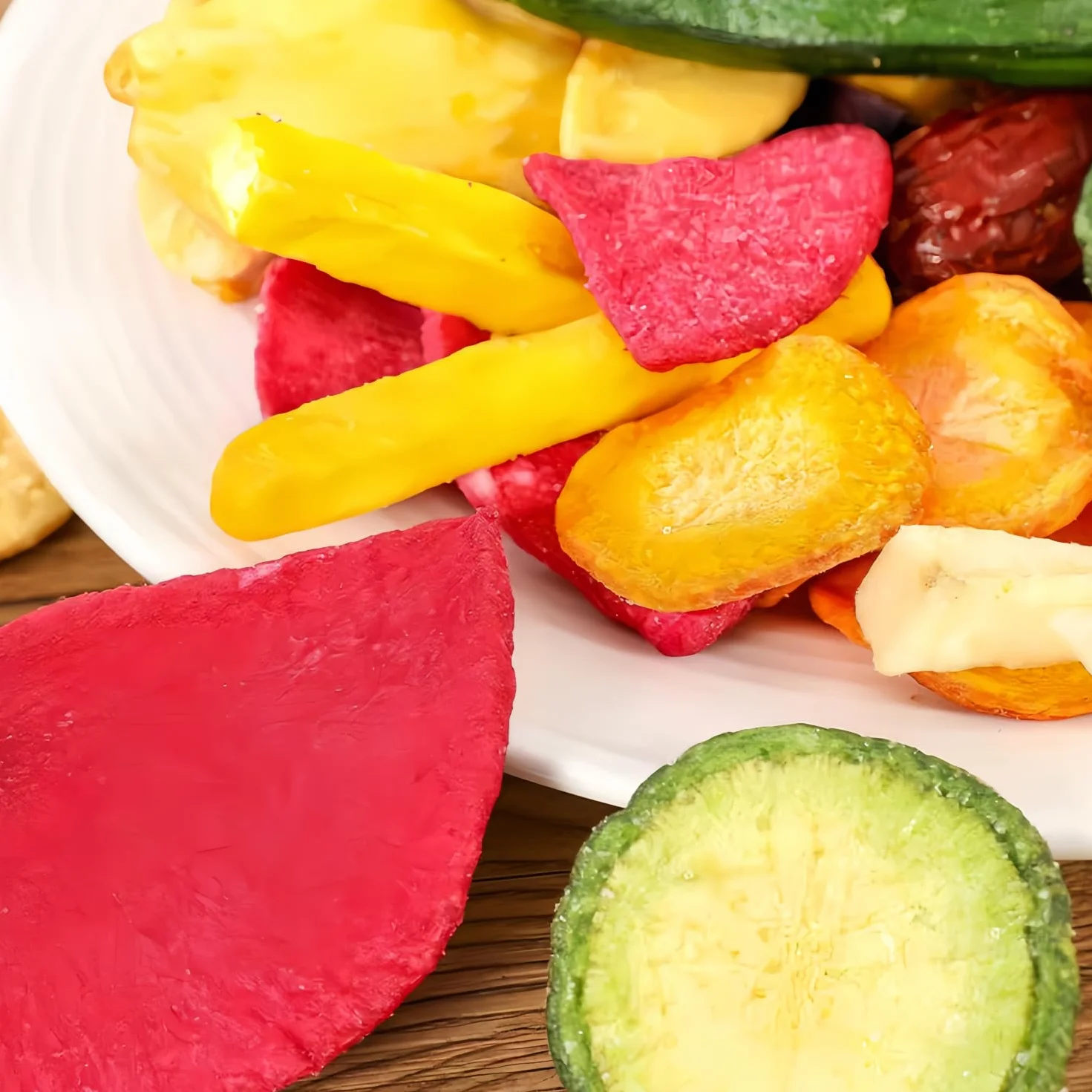 Mckona Crujientes Liofilizados de Fruta y Verdura 300g Snack Saludable