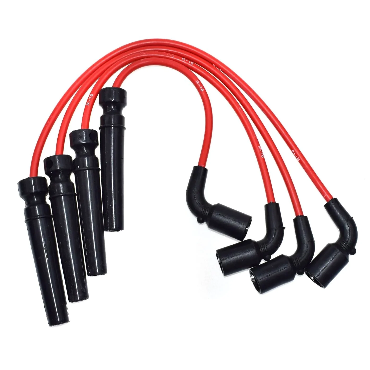 cable encendido coche Para Daewoo Para Lanos 1999-2002 L4 1.6L | 56010 96497773 Kit De Cables De Bujía 8MM