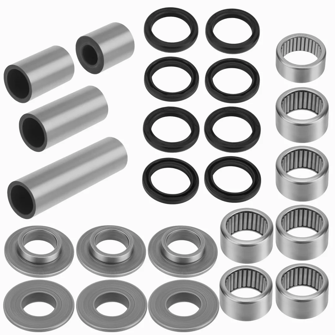 Kit de rodamientos y retenes del sistema de bieletas del basculante apto para Kawa-saki Arctic Cat ATV KFX400 DVX 400 2003-2008 92046-S018 3406-096