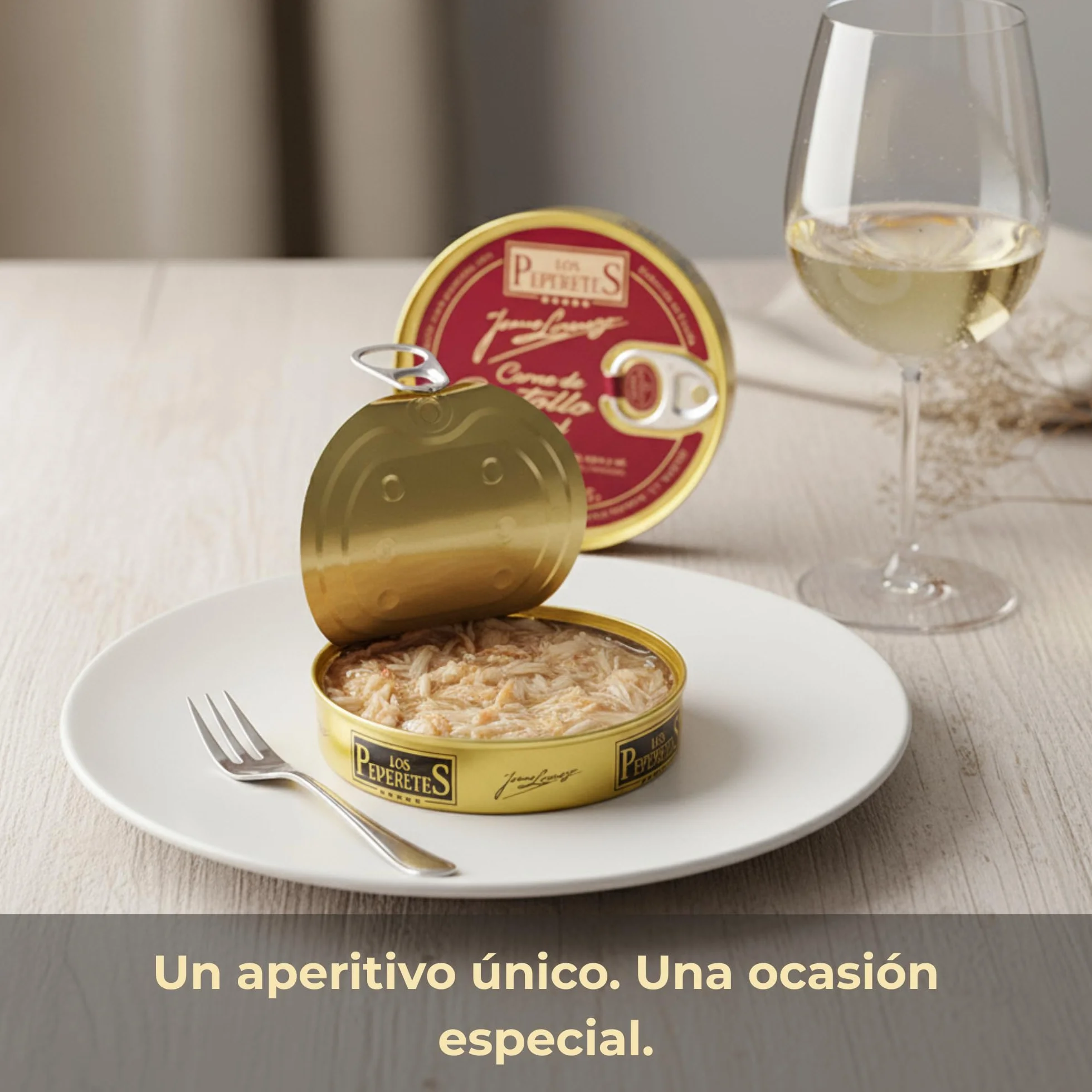 LOS PEPERETES Centollo 120 g Marisco Gallego Gourmet Conserva Artesanal