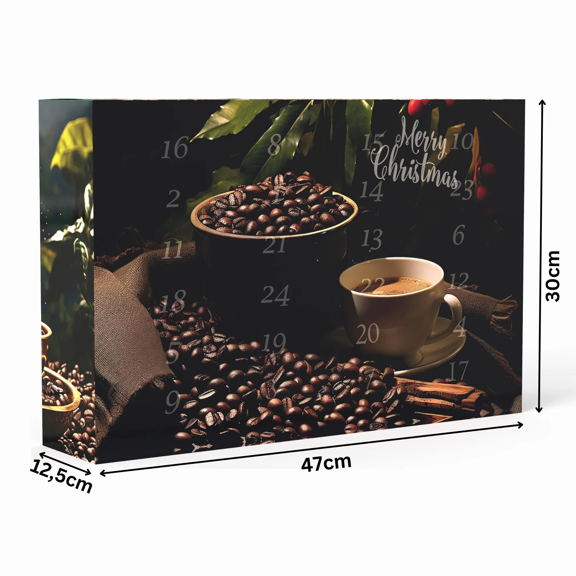 C&T XL Café Calendario de Adviento Orgánico Justo Granos Enteros 2024 24 Cafés Orgánicos 20g Navidad