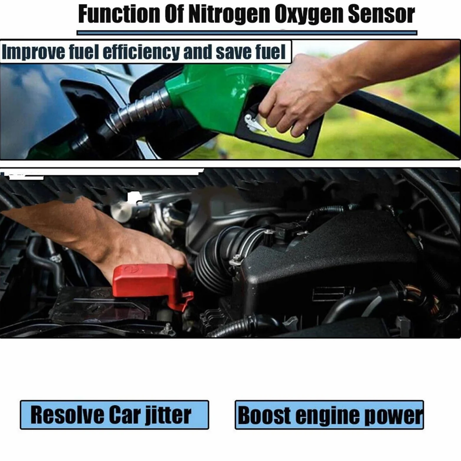 Genérico Gestión del Motor 29650-84310 Sensor Nox Óxidos Nitrógeno para Hyundai para Camión E-aerotown 24V 2965084310 29650 84310