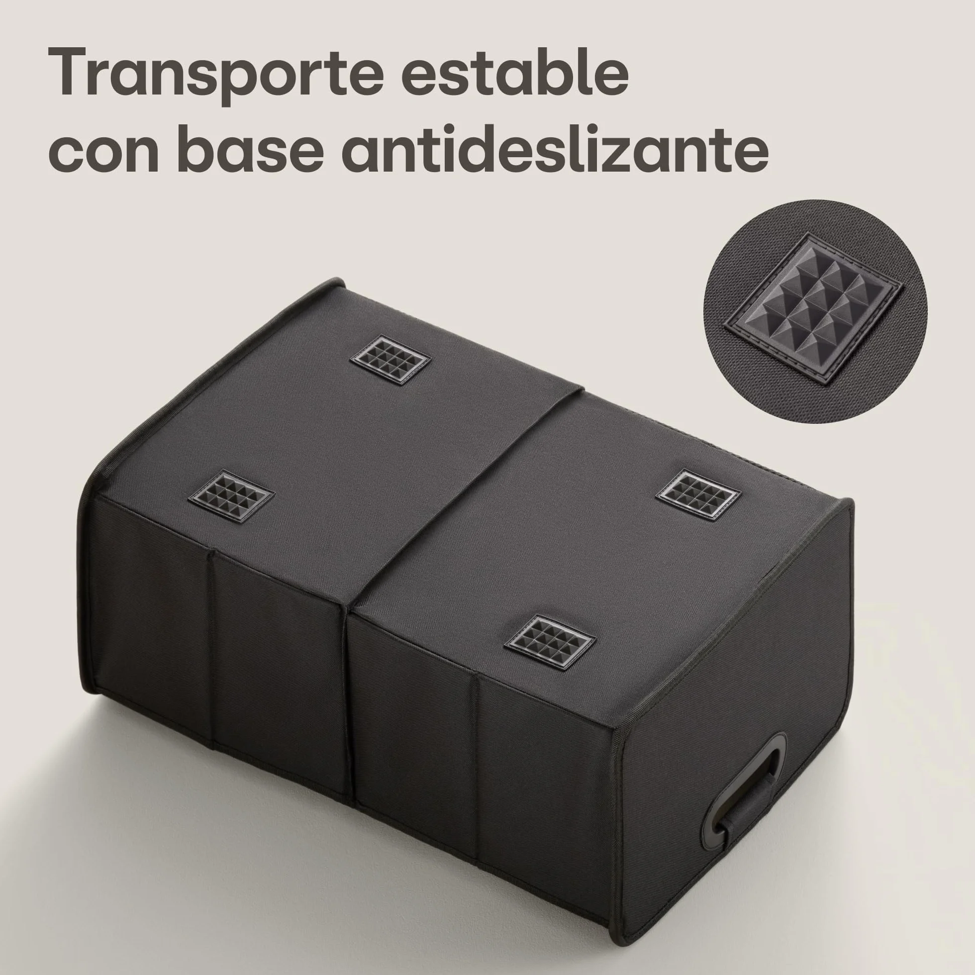 Praknu Organizador de Maletero Plegable XL – 3 Compartimentos Flexibles con 5 Bolsillos – Base Antideslizante – Tamaño Ideal para Organización del Coche – Robusto y Resistente al Agua de Tela Oxford