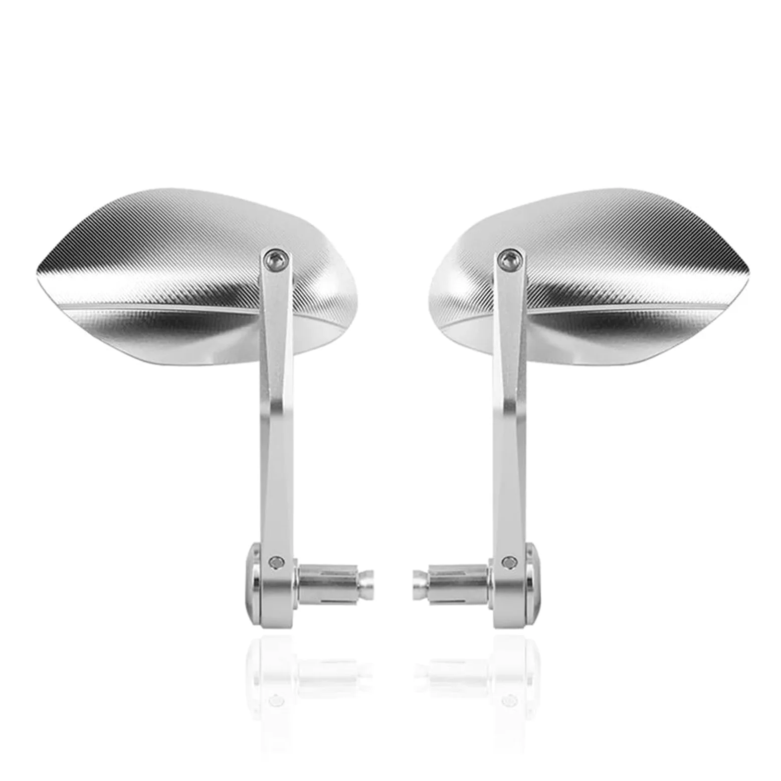 Montaje de equitación Espejos Retrovisores Universales Para Manillar Motocicleta Para Vespa Para Sprint 150 S150 GTS300(Plata)