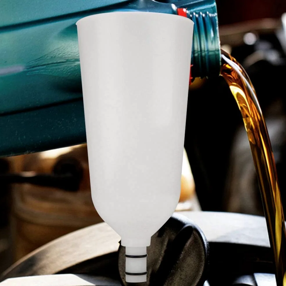 Embudo Para Aceite De Motor- Juego de llenado del adaptador del embudo de aceite del motor de automóvil, además de la herramienta de la furgoneta del automóvil del tubo de extensión en offset gir