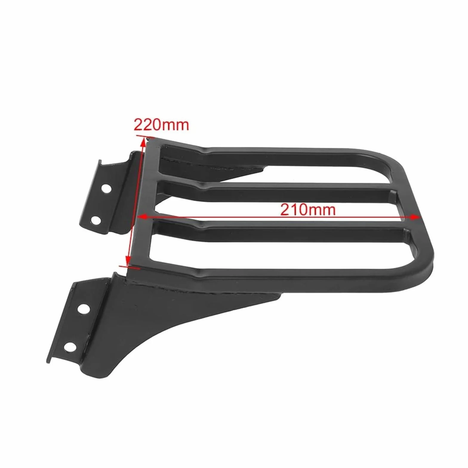 Portaequipajes con Respaldo De Barra Sissy para Motocicleta para Harley Sportster XL883 2004-2017 Dyna Street Bob Low Rider 2006-17 Softail 84-05 Rejillas portaequipaje(Negro)