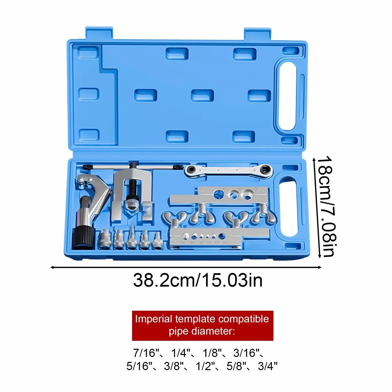 Kit Abocardador Frenos Set De Mantenimiento De Tuberías De Coche | Herramienta Abocinadora Para Frenos Automóvil Coche para Automóviles Camiones Sedanes Taller Hogar Garaje Industria y en