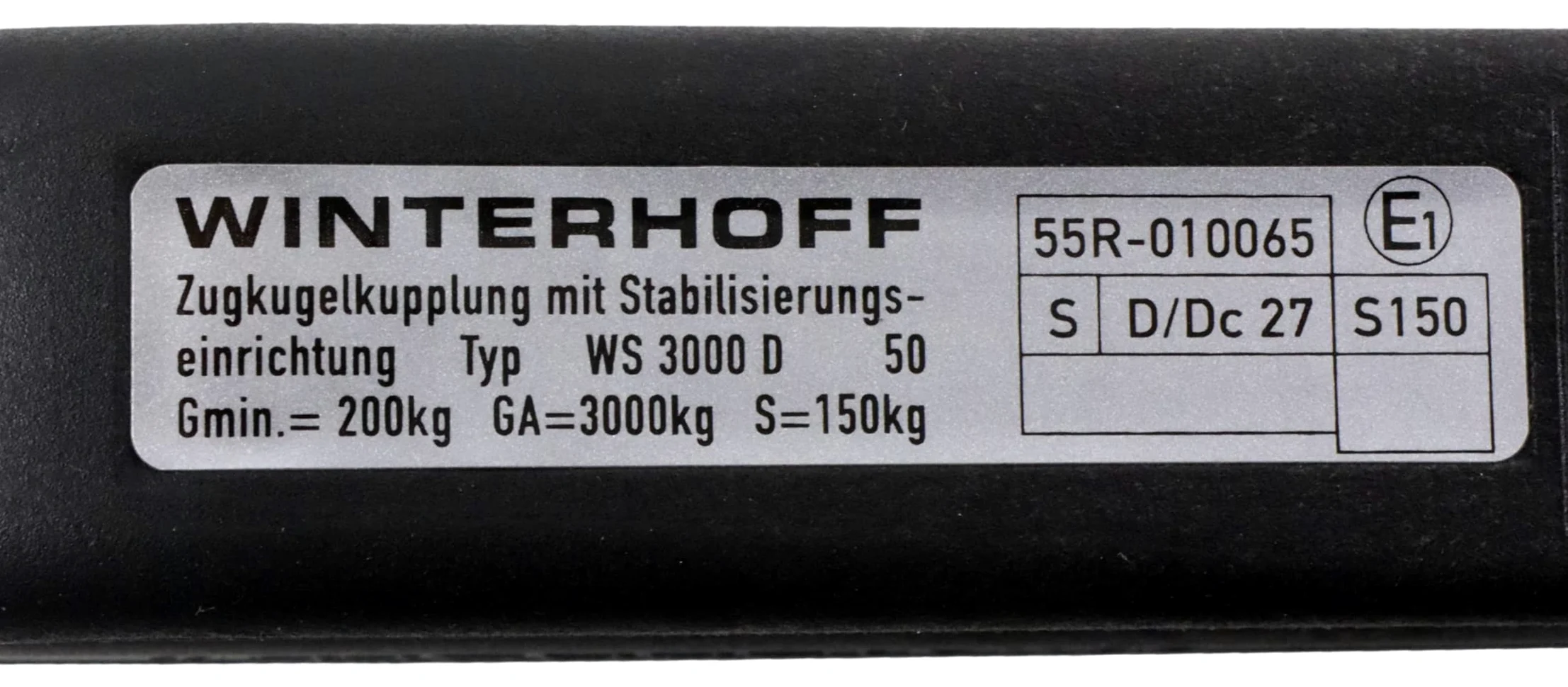 Winterhoff WS 3000 - Acoplamiento antibalancín para caravana, remolque, caballos