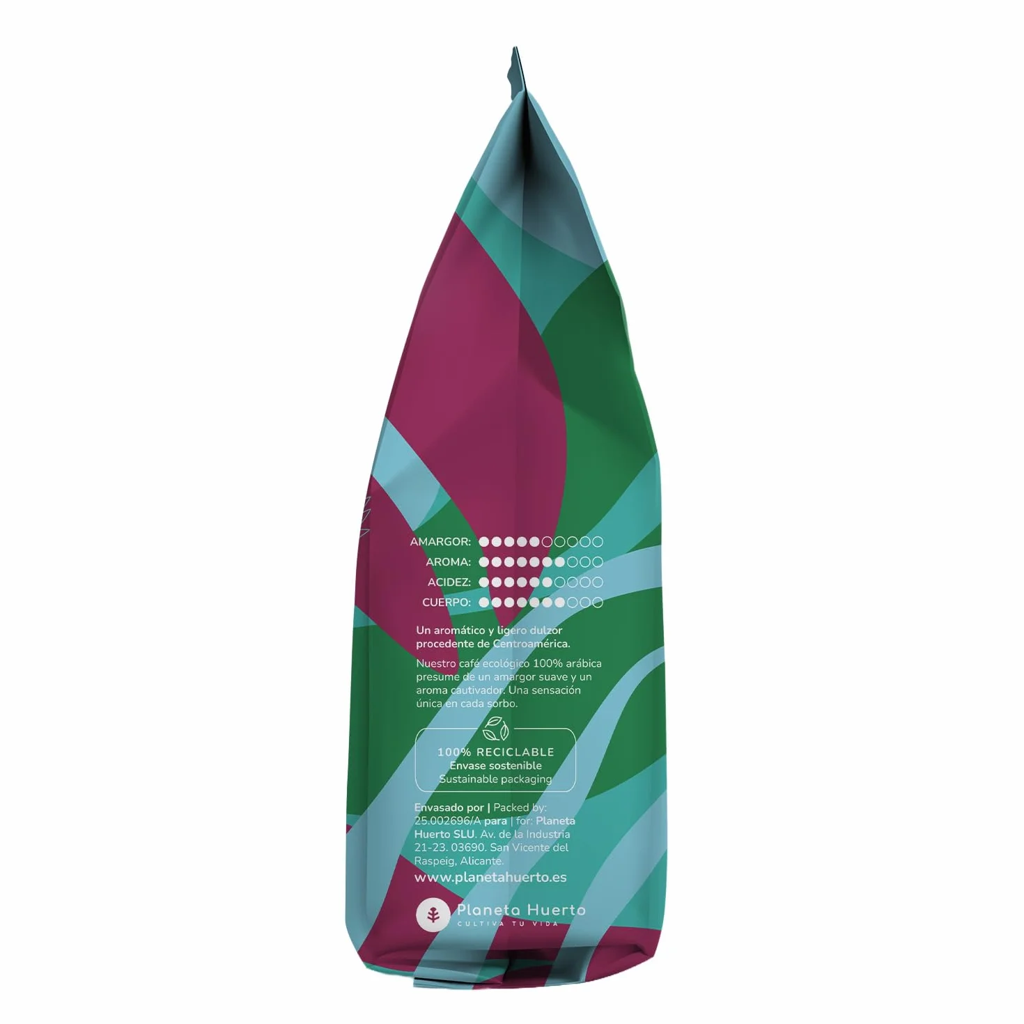 Café Grano Ecológico 100% Arábica 1 kg Pack 3x bio premium sabor suave y afrutado