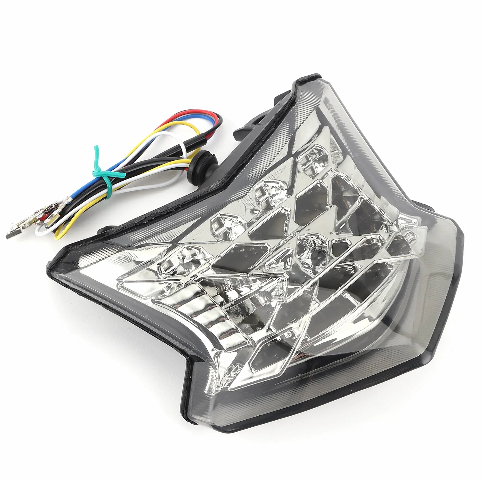 Montaje de luz trasera LED para motocicleta, lente transparente compatible con Kawasaki Z900/Z650/Ninja 650 2017 2018 2019
