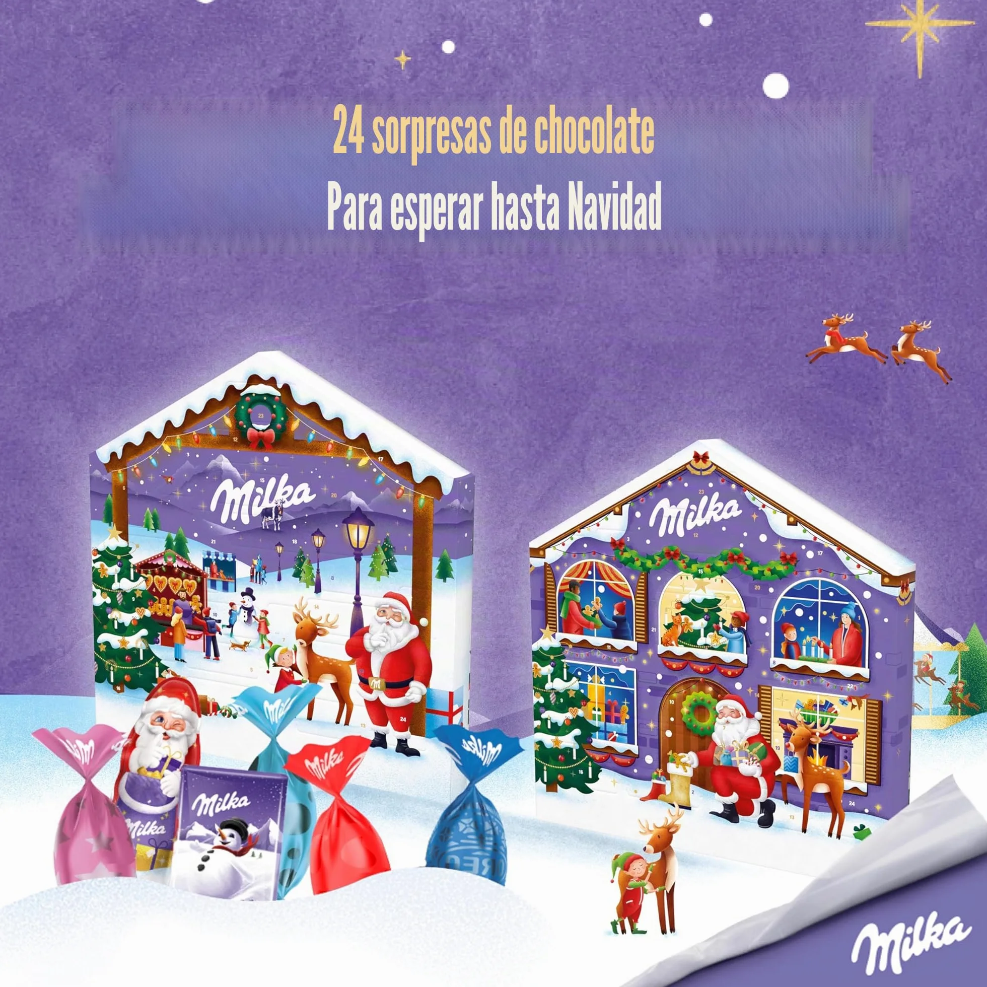 Calendario Adviento Casa Navideña Milka 147g 6 Chocolatinas