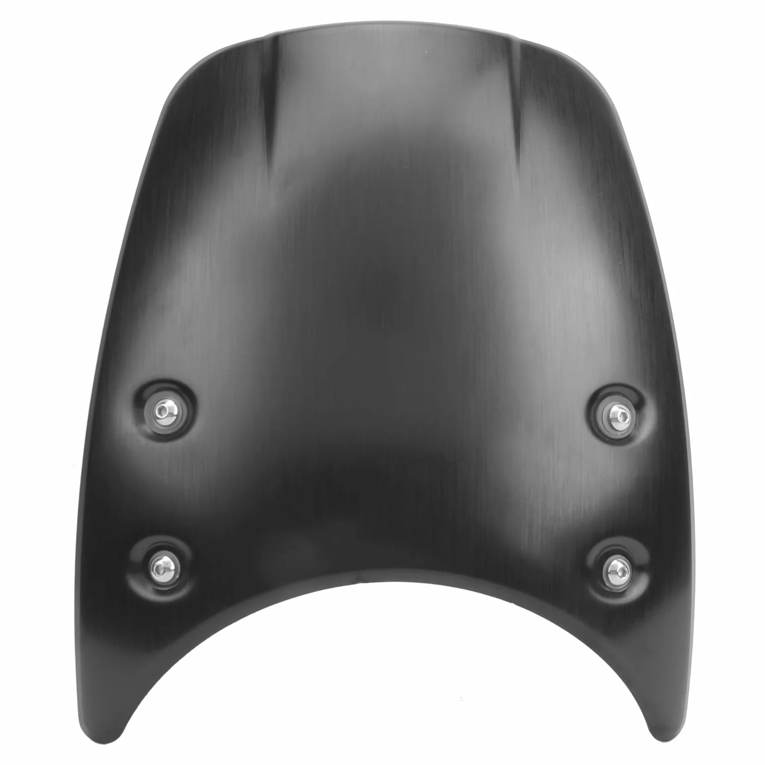 Cubierta para parabrisas de motocicleta universal en aluminio negro, compatible con Pure y Scrambler (2014-2020), instalación sencilla protección óptima contra viento escombros