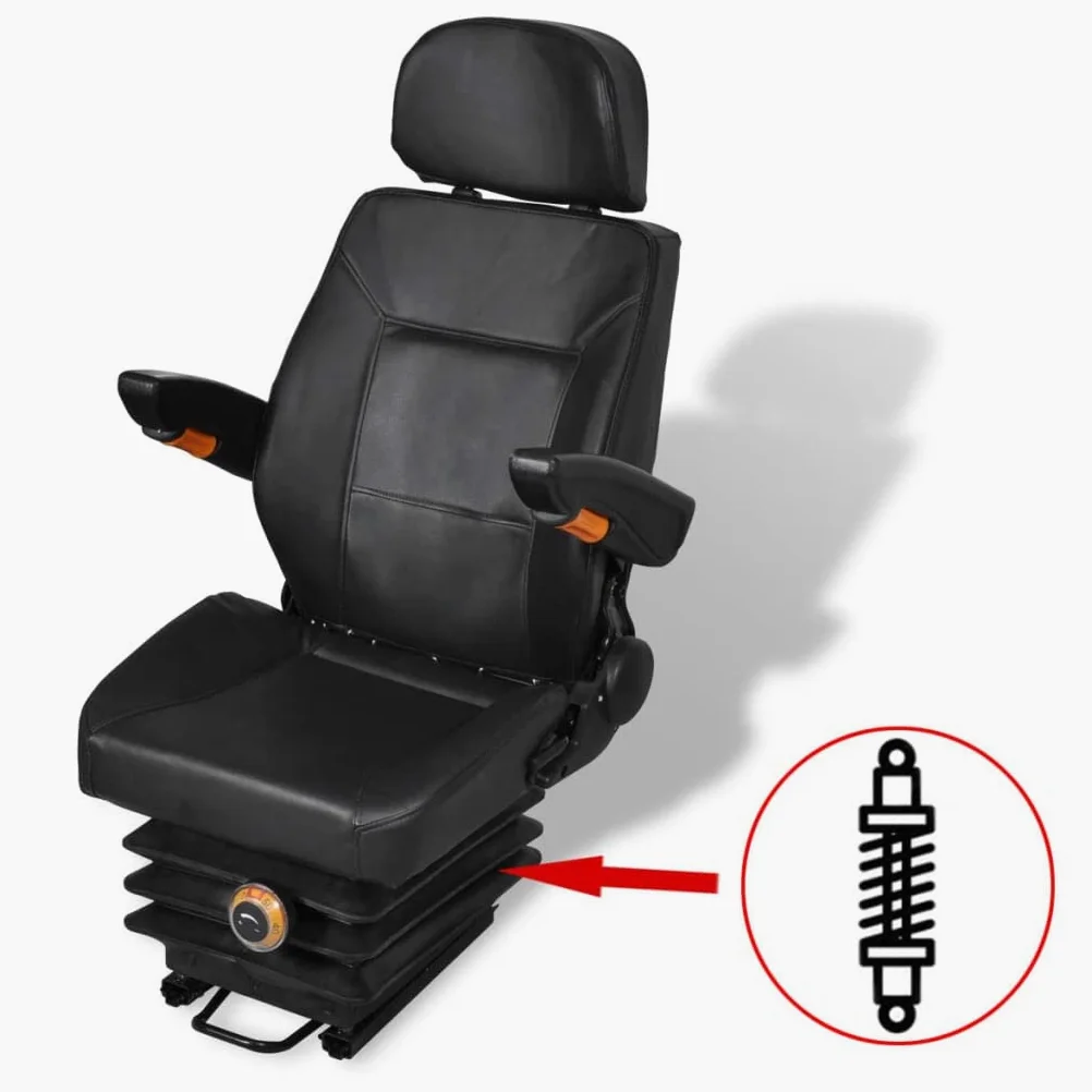 Asiento de tractor con suspensión para tractor, asiento universal, para maquinaria agrícola, tractor, tractor, tractor, tractor, excavadora