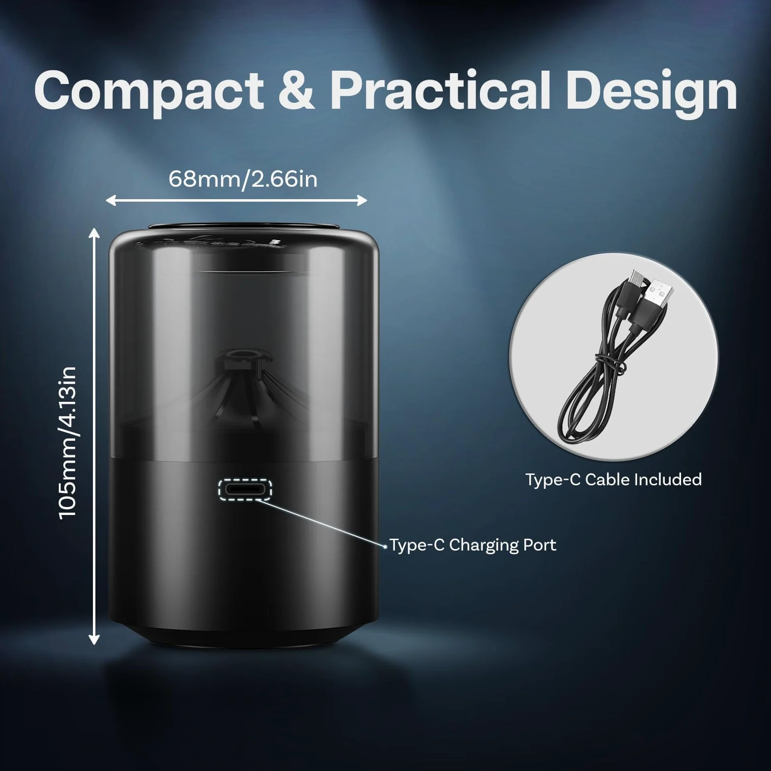 Difusor de Ambientador para Coche con Aroma Blue Ocean de MMOBIEL – Difusor de Coche con 2 Modos de Pulverización, 4 Niveles Intensidad, Encendido/Apagado Automático y Cable – USB/Batería – Sin Llama