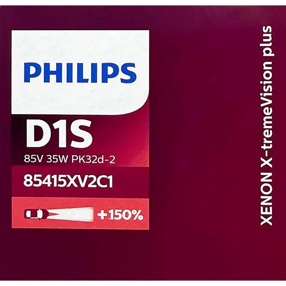 Philips 85415XV2C1 D1S X-Treme Vision PK32d-2 85V 35W C1