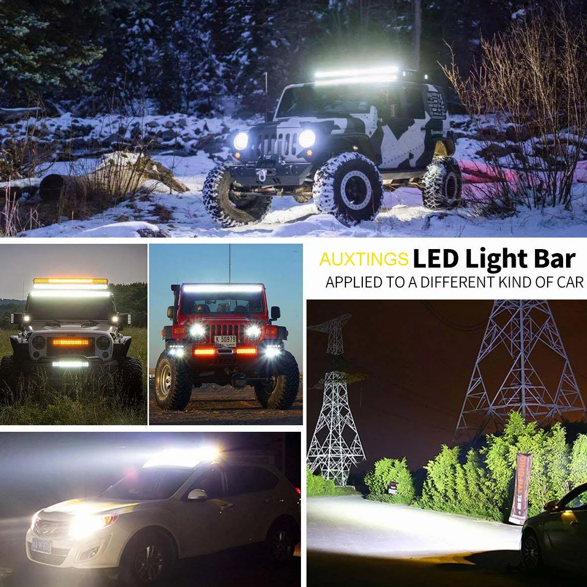 AUXTINGS 3.5 cala 9 cm 48W mini Faro de trabajo LED Spot 6000K IP67 Impermeable 12V 24V para off road camión coche ATV 4x4 tractor moto 2 piezas