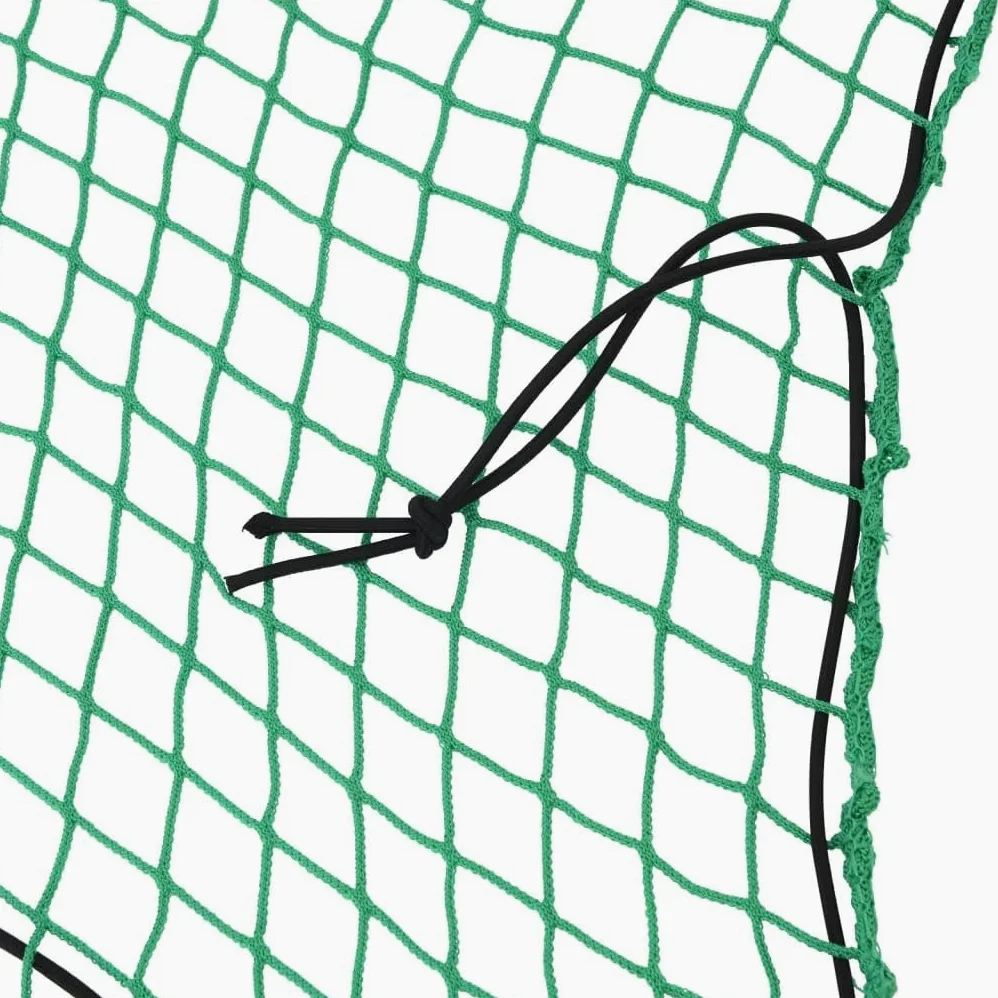 Red para remolque con cuerda de goma verde, 5 x 3,5 m, polipropileno, resistente a la intemperie, resistente a los rayos UV, seguridad de carga, red de transporte para remolques, camiones