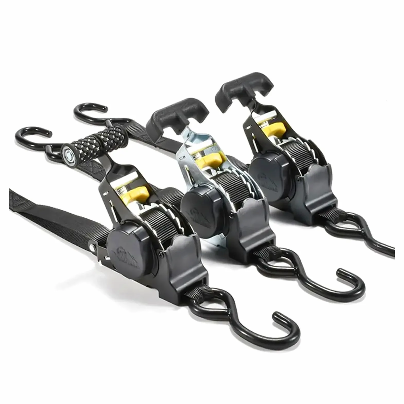 Juego de correas de amarre, Correa de trinquete automática antideslizante con ganchos resistentes y automáticos, correa for equipaje, resistente y duradera, cinturón retráctil for motocicletas. para c