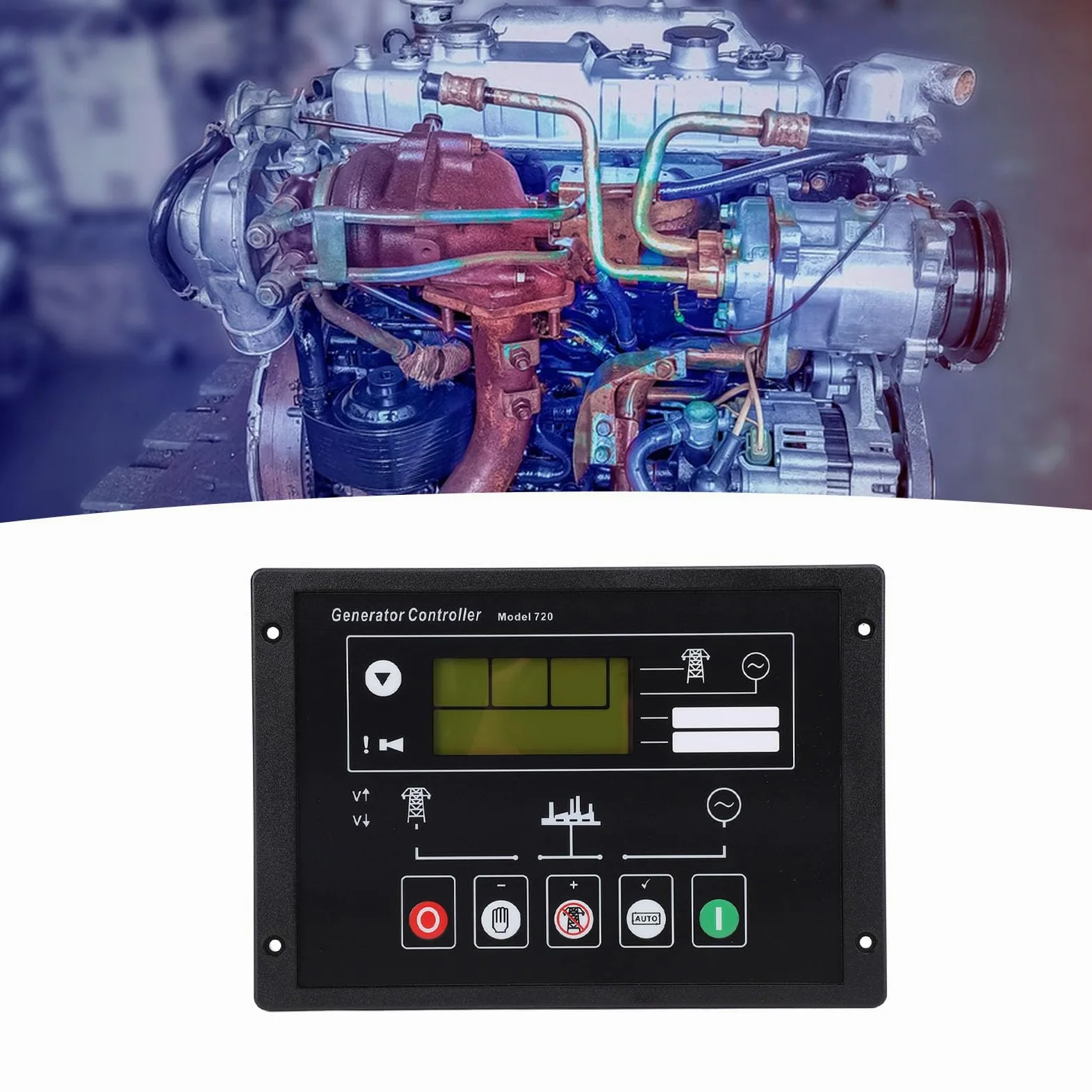 Panel de control de arranque automático del generador Módulo controlador electrónico avanzado del generador Arranque de la unidad de respaldo automático controlado por