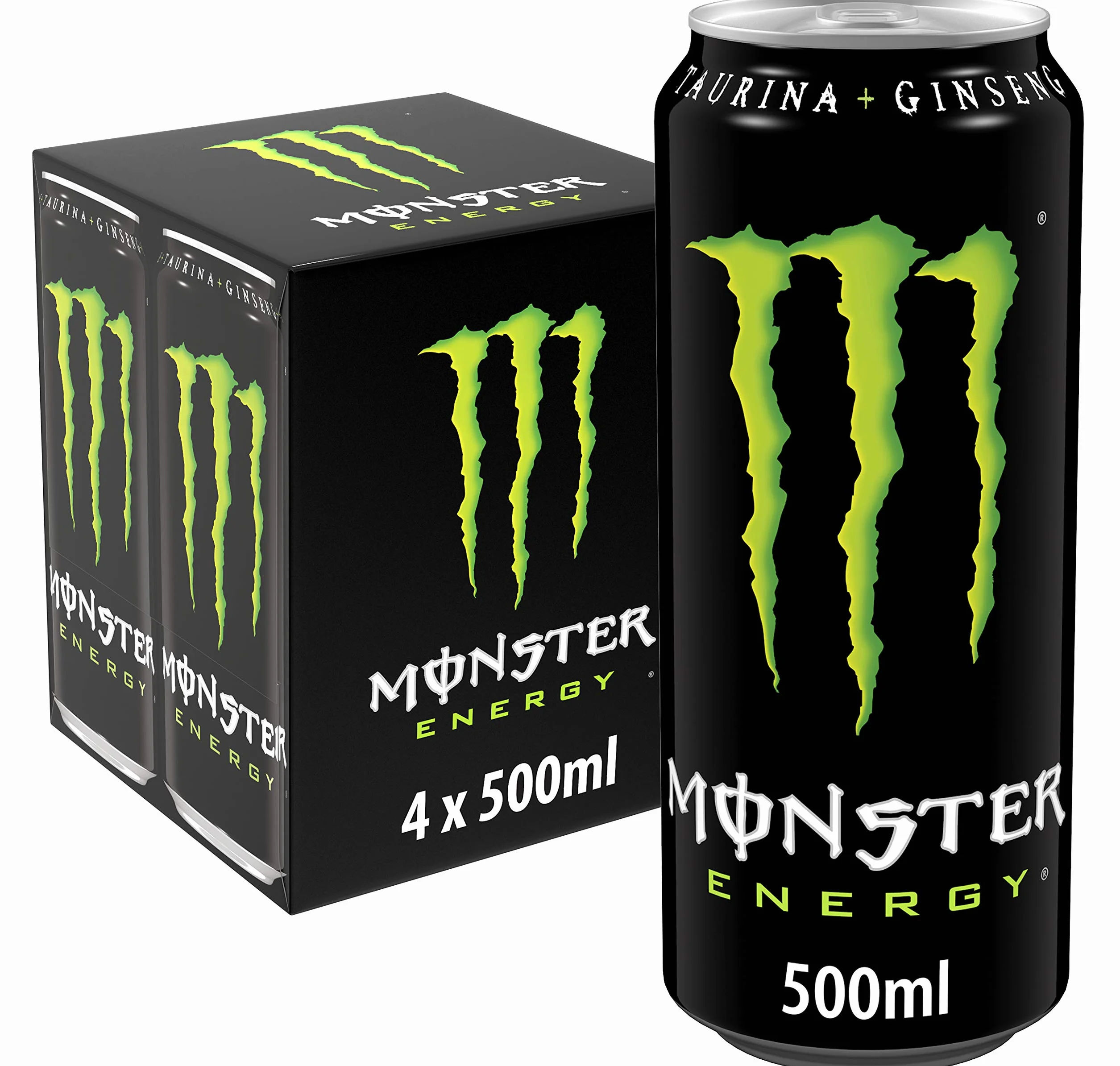 Monster Energy Original Bebida Energética Pack 4 Latas 500 ml