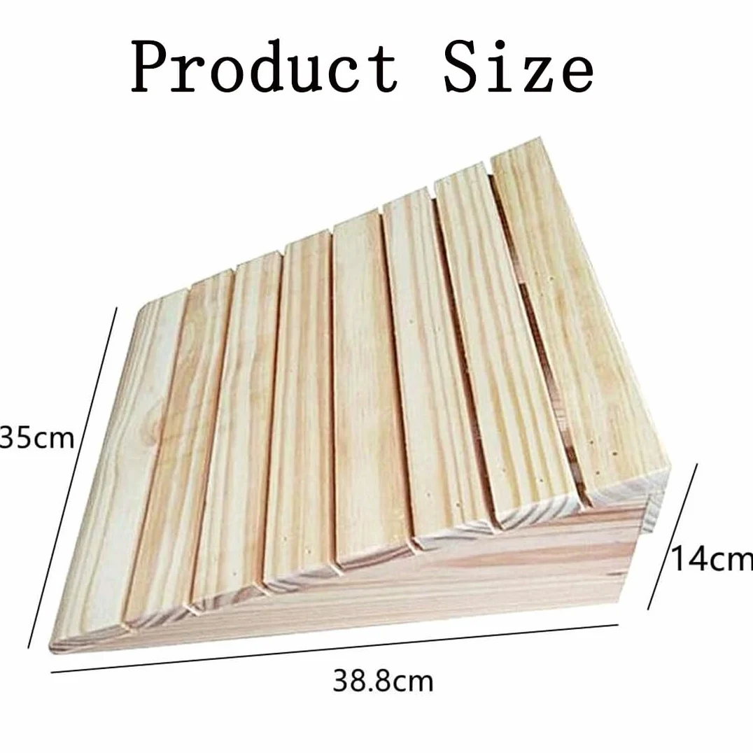 Rampas para Sillas De Ruedas para Escalones,Portátil Rampas De Acera De Entrada,Profesional Rampa De Bicicleta,Molduras De Madera Listones,Capacidad 270KG,38.8 * 30 * 14CM