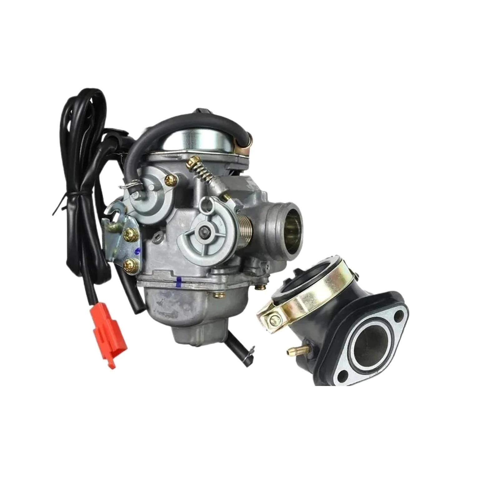 Carburadores para GY6 125cc 150cc 4 Tiempos 24mm PD24J Choke Scooter ATV Motocicletas Carburador Carburador Replacement(PD24J GY6)